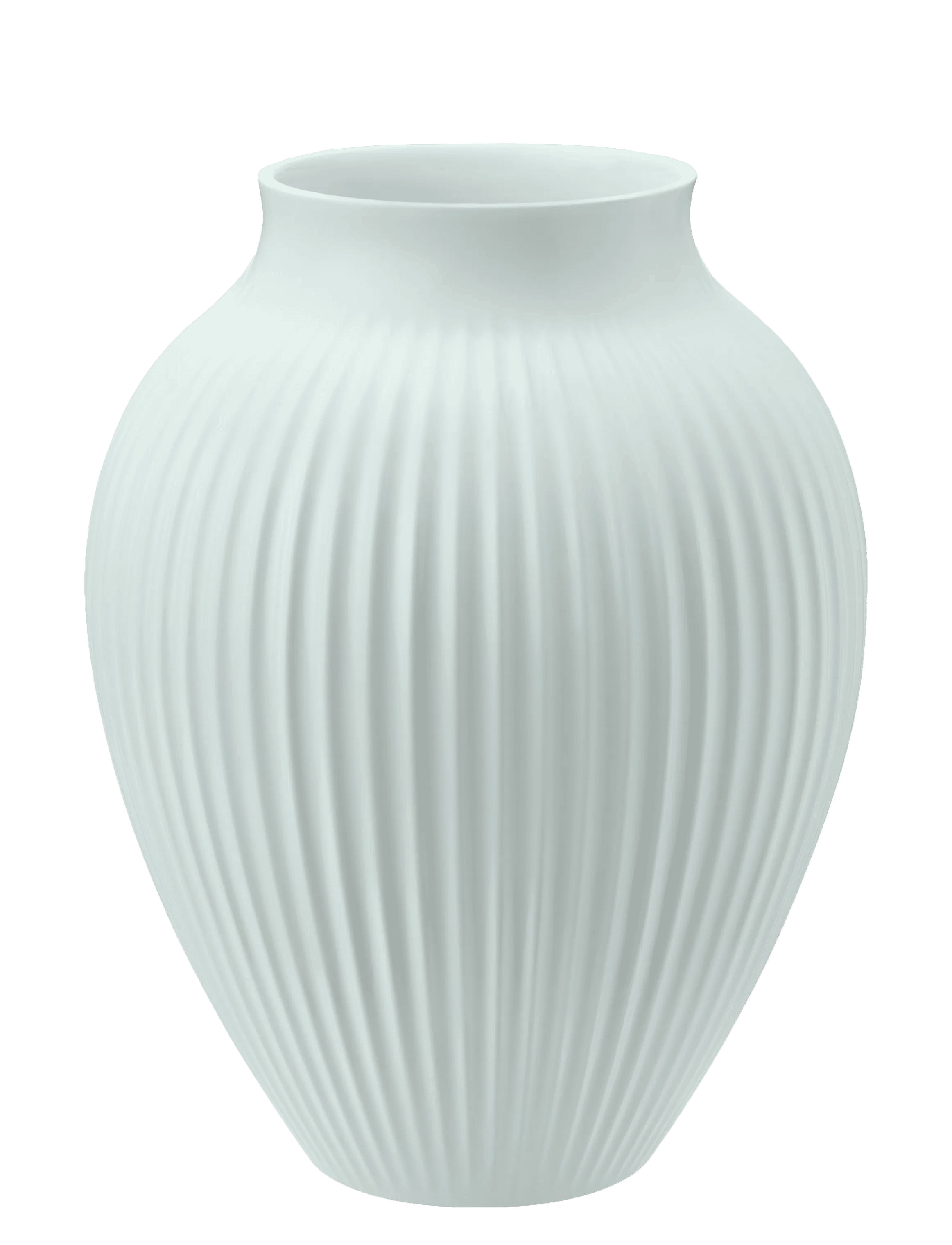 Knabstrup Keramik Vaser Ripple Vase i ice blue, 27 cm, 1