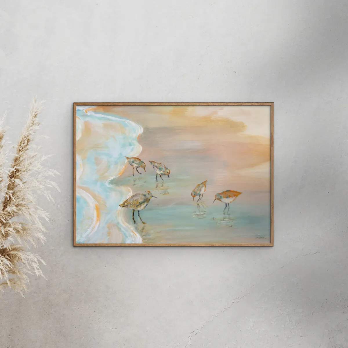 Poster&Frame Plakater Plakat - Back Bay Sandpipers i B21 x L29,7 cm, 2