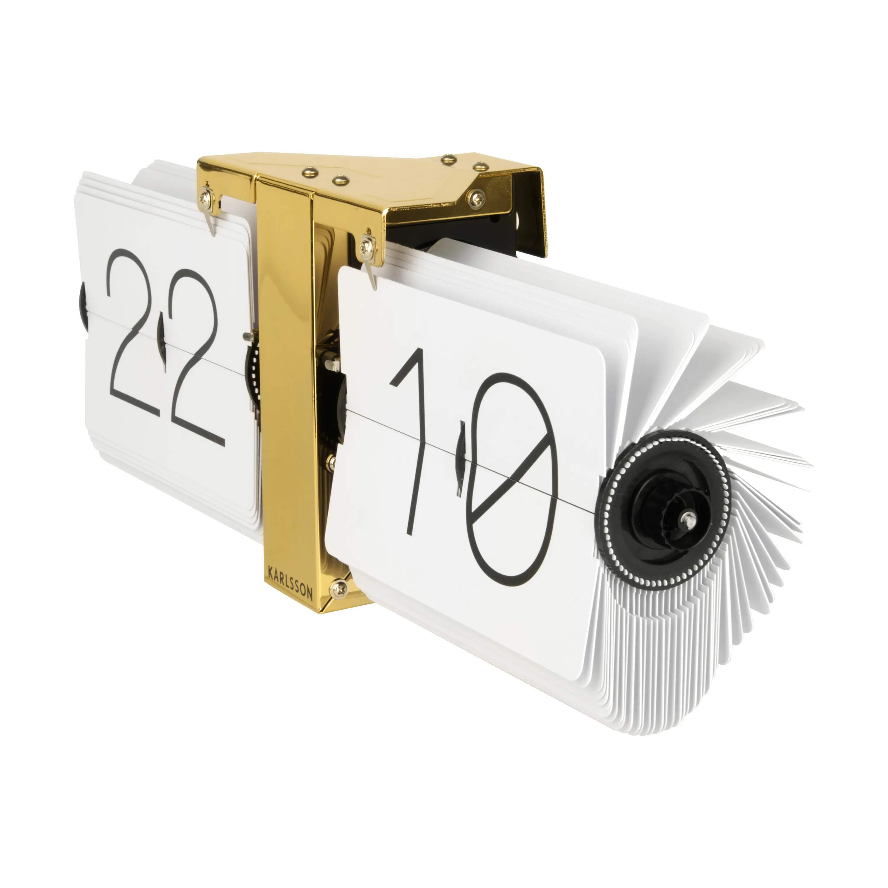 Karlsson Bordure Flip Clock No Case Flip No Case Bordur i Hvid, 3