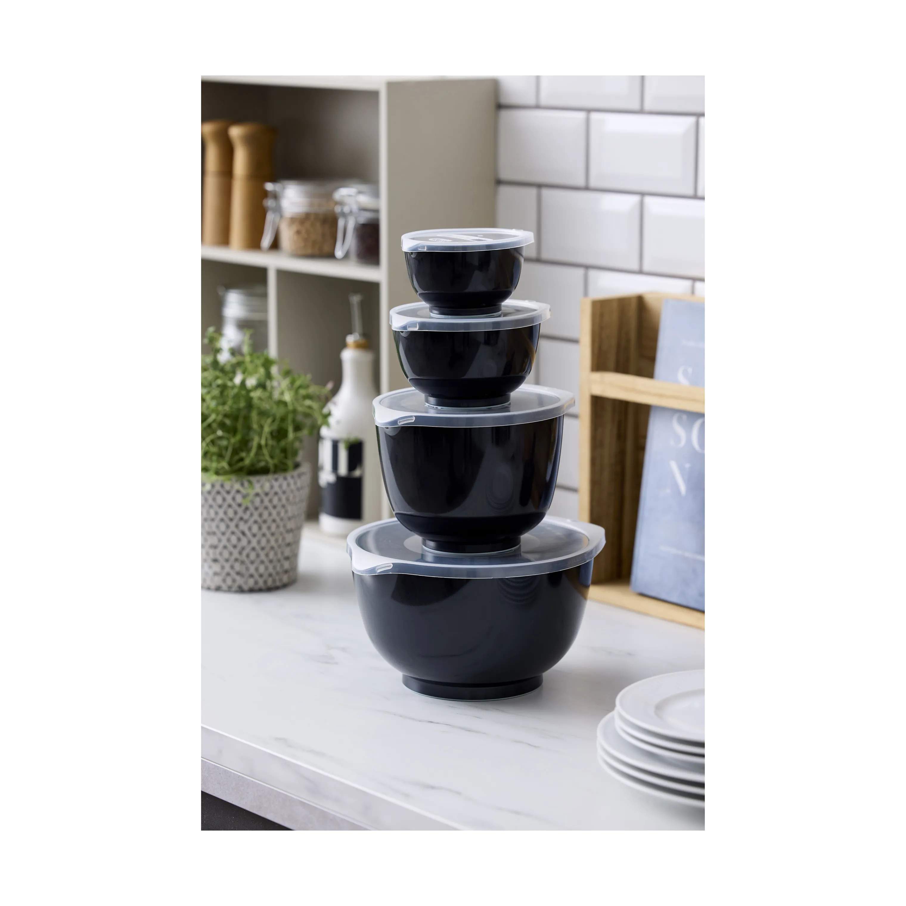 Rosti Røreskålsæt Margrethe Røreskålsæt - 8 dele i Carbon black, 2