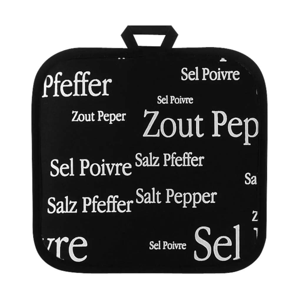 Winkler Grydelapper Sel&Poivre Grydelap i Sort, 1