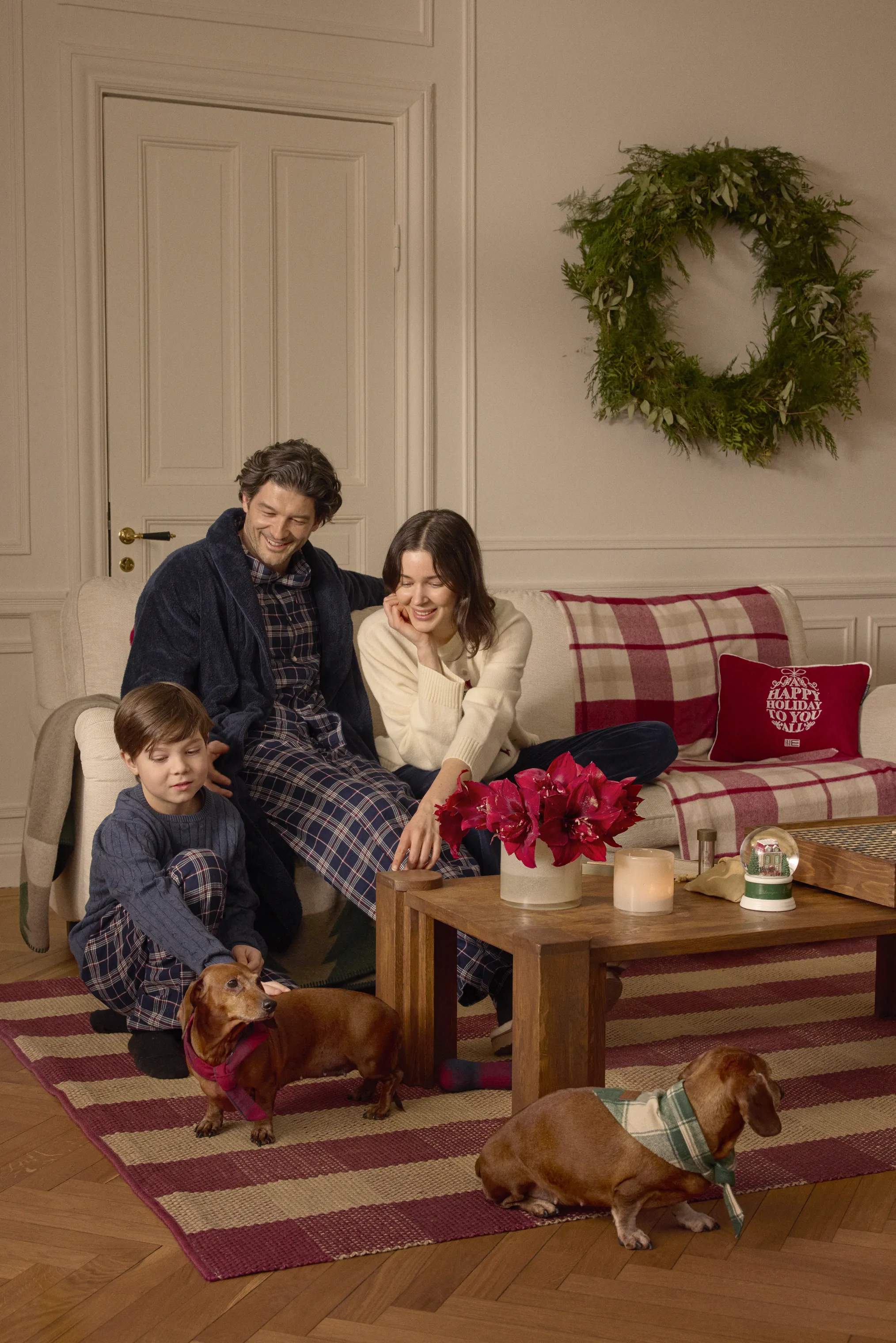 Lexington Pyjamas Holiday Collection 2025 Pyjamassæt - 2 dele i Blå, 8-10 år, 2