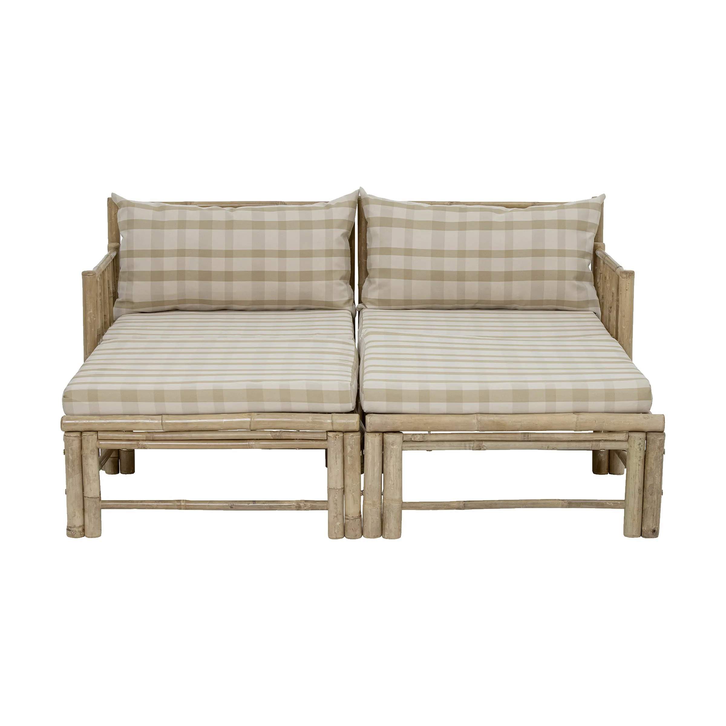 Bloomingville Loungestole Korfu Modul Haveskammel i Natur, B72 x L72 cm, 5