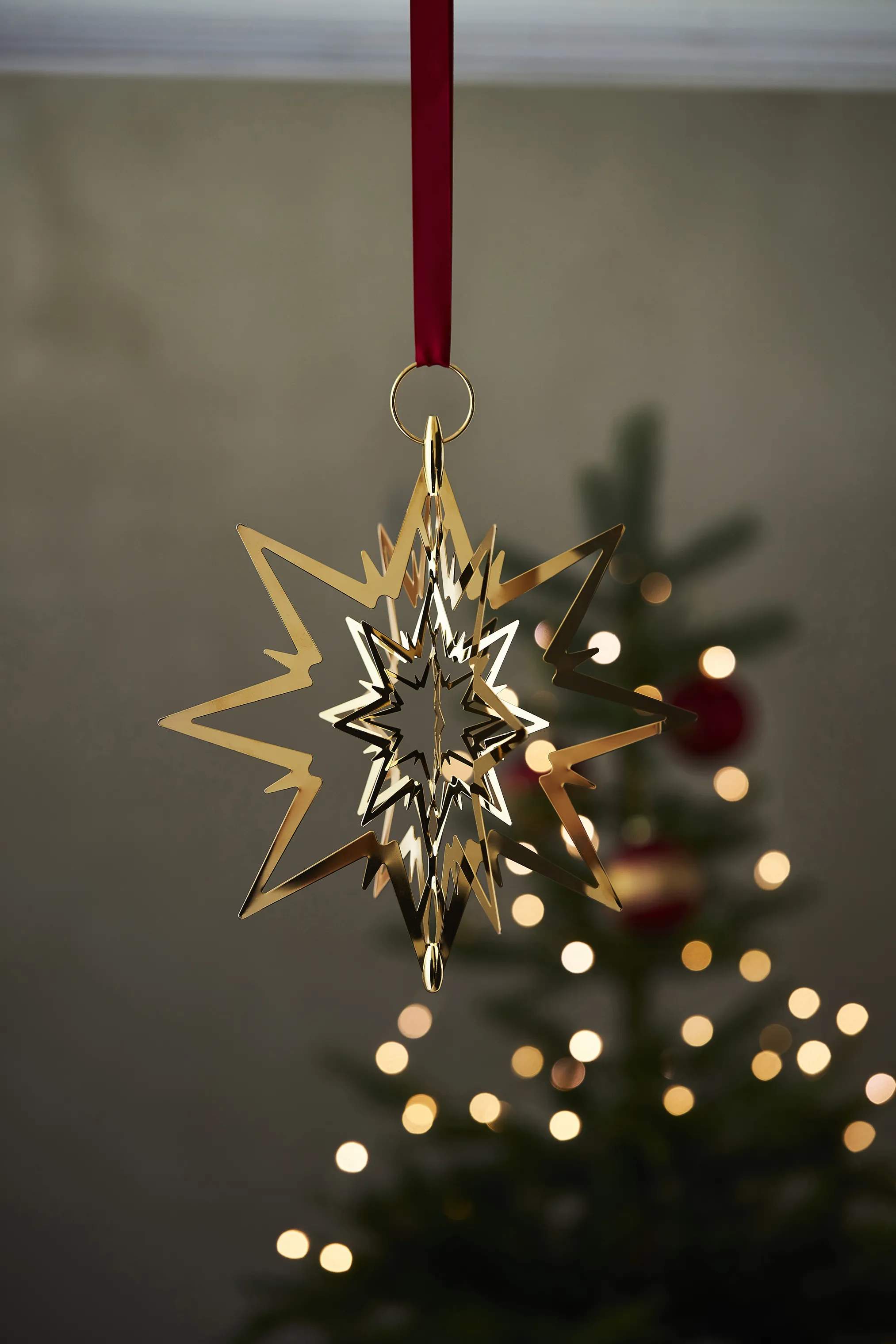 Georg Jensen Topstjerner Christmas Collectibles 1993 Topstjerne - Stor i Guldfarvet, Stor, 6