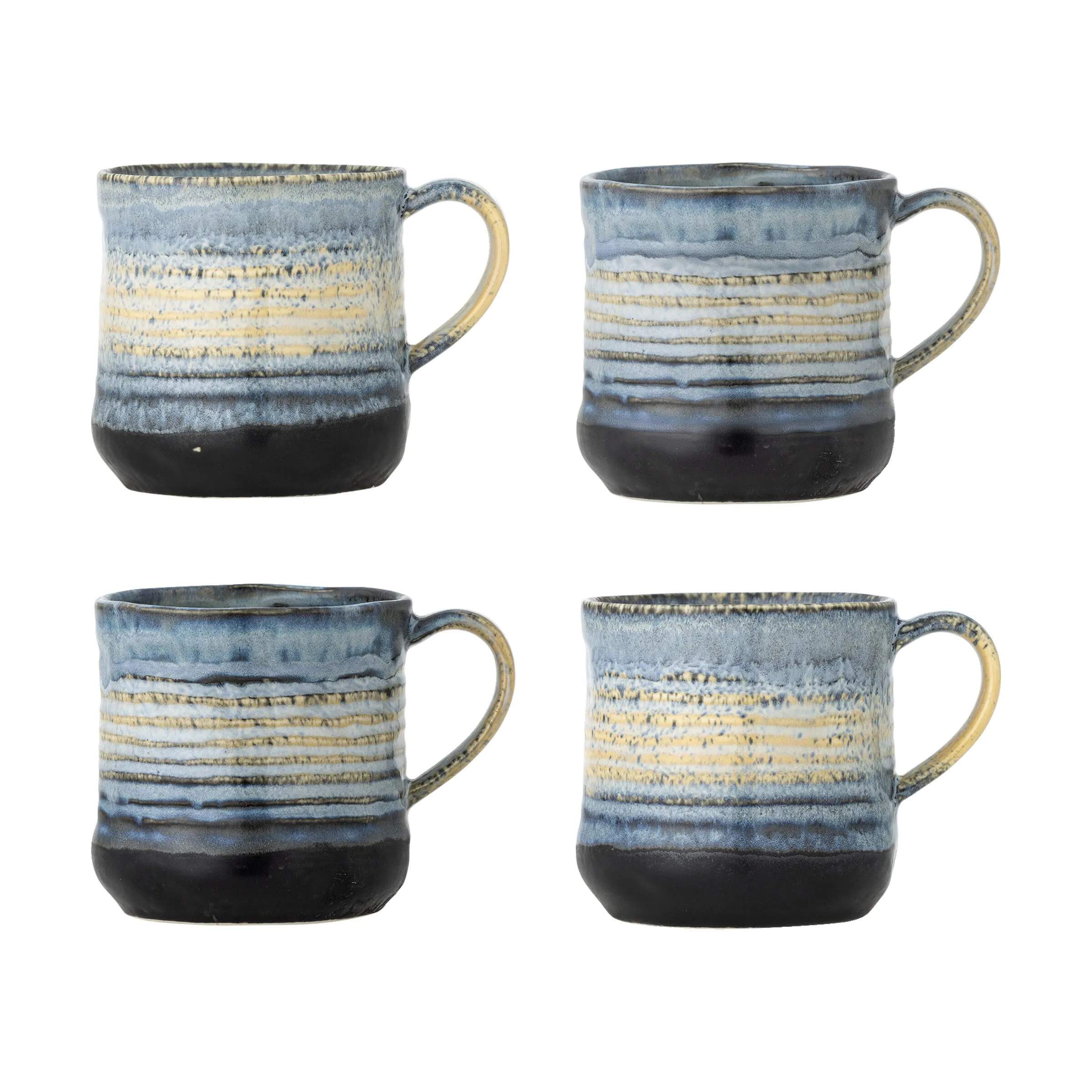 Bloomingville Krus og kopper med hank Deana Krus - 4 stk. i Blue, 1