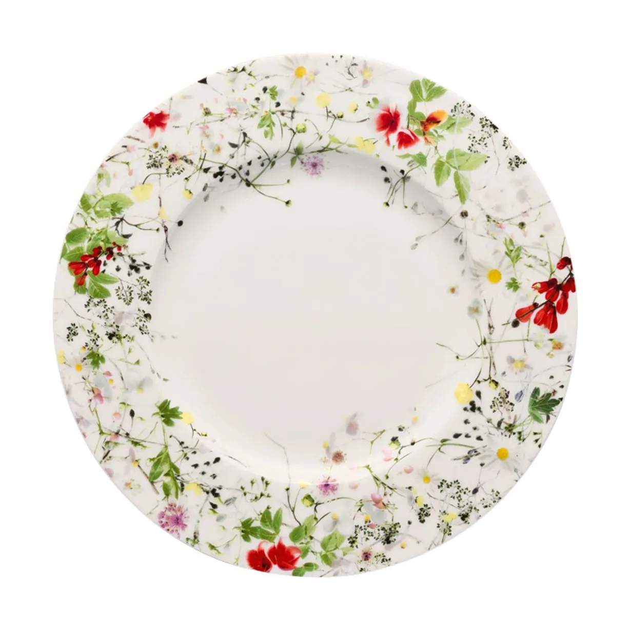 Brillance Fleurs Sauvages Frokosttallerken, hvid / multifarvet, large