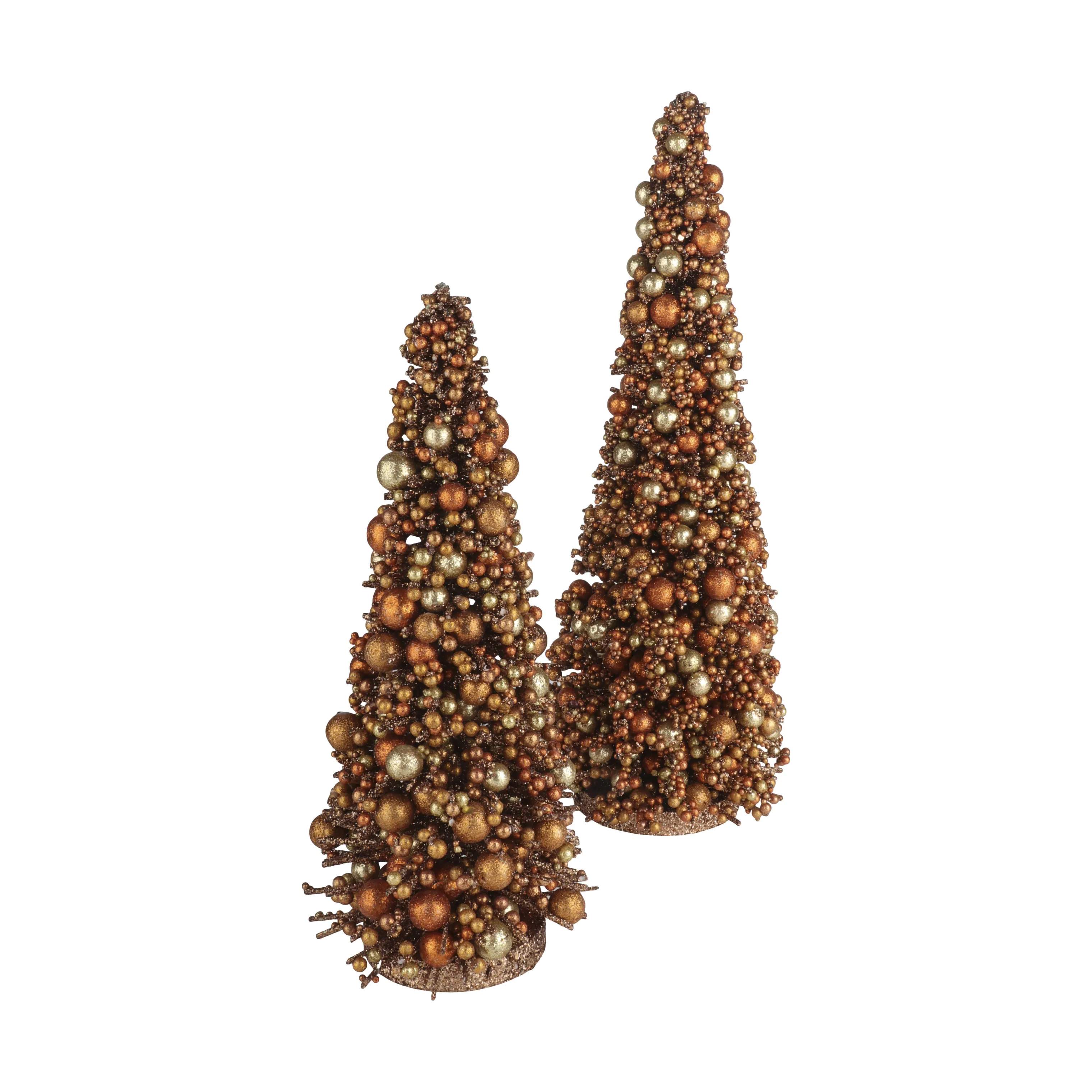 Casa Christmas Julefigurer Juletræ i Lysebrun, 40 cm, 3