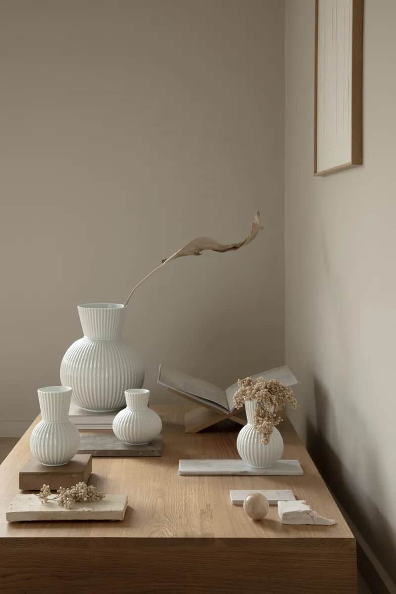 Lyngby Porcelæn Vaser Tura Vase i hvid, 14,5 cm, 4