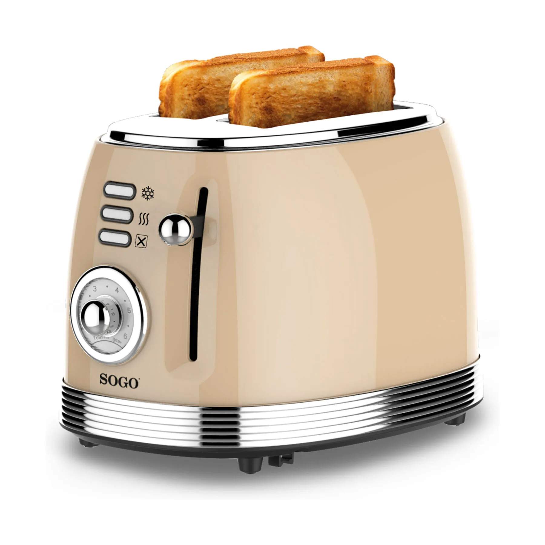 Sogo Brødristere Brødrister i Beige, 2