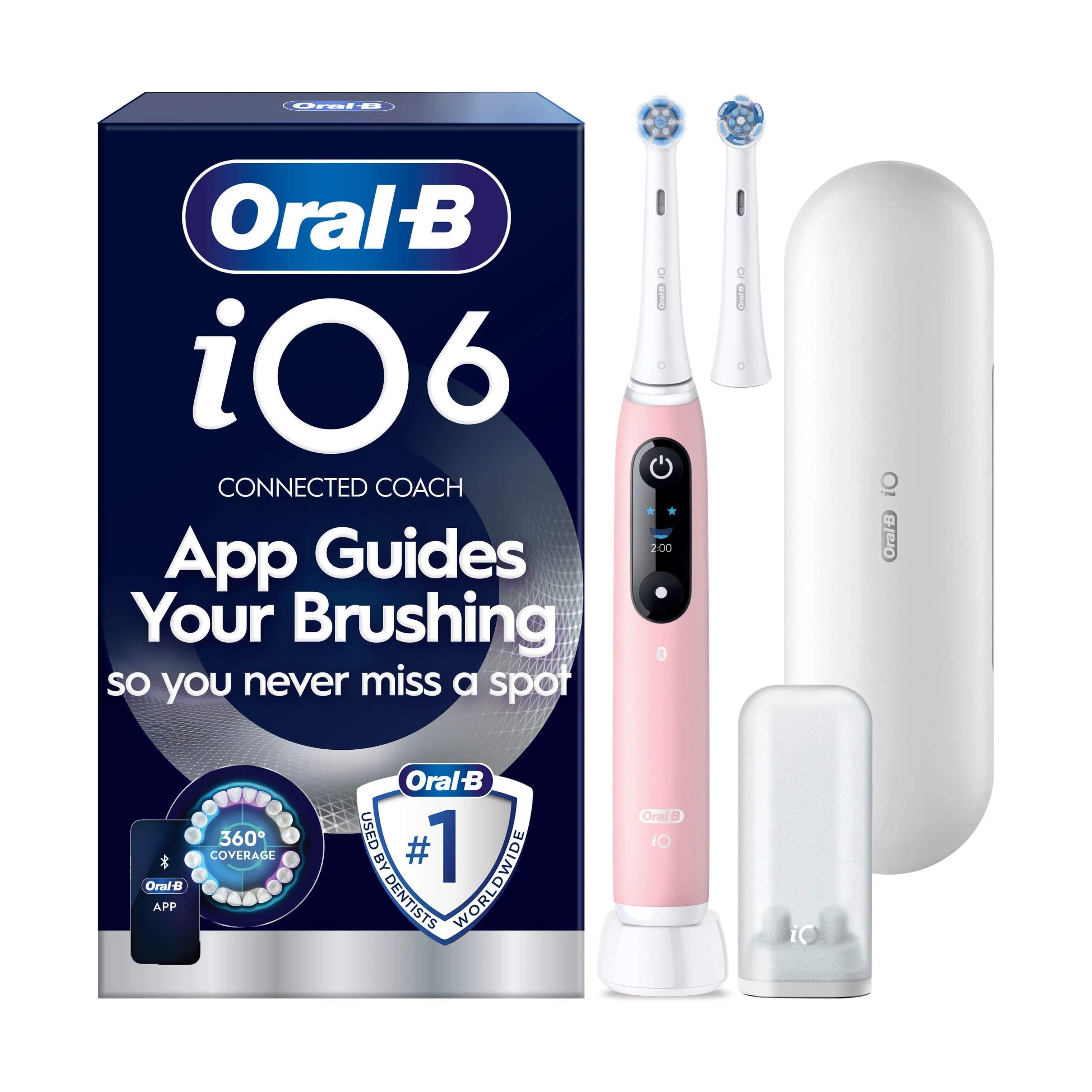 Oral-B Eltandbørster iO6S iO6 Elektrisk Tandbørste i Pink sand, 1