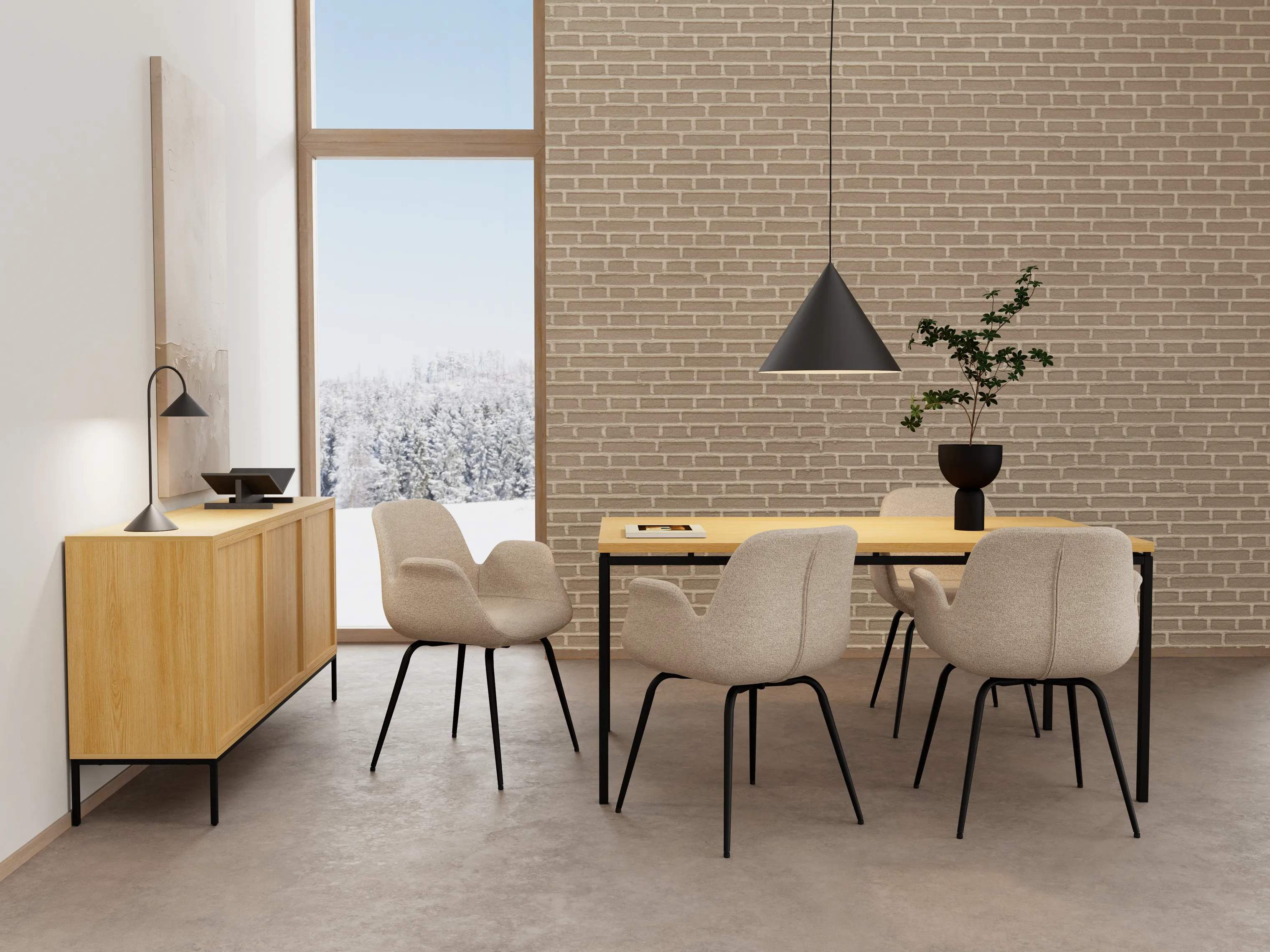CASA Living Spisebordsstole Beth Spisebordsstol - 2 stk. i Beige, 2