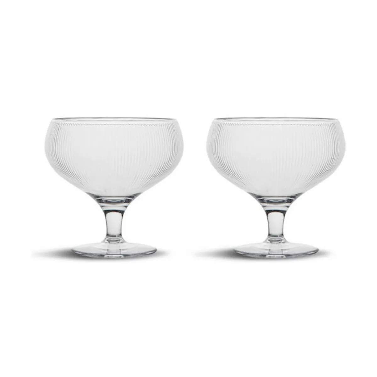 Billi Coupe Glas - 2 stk., klar, large