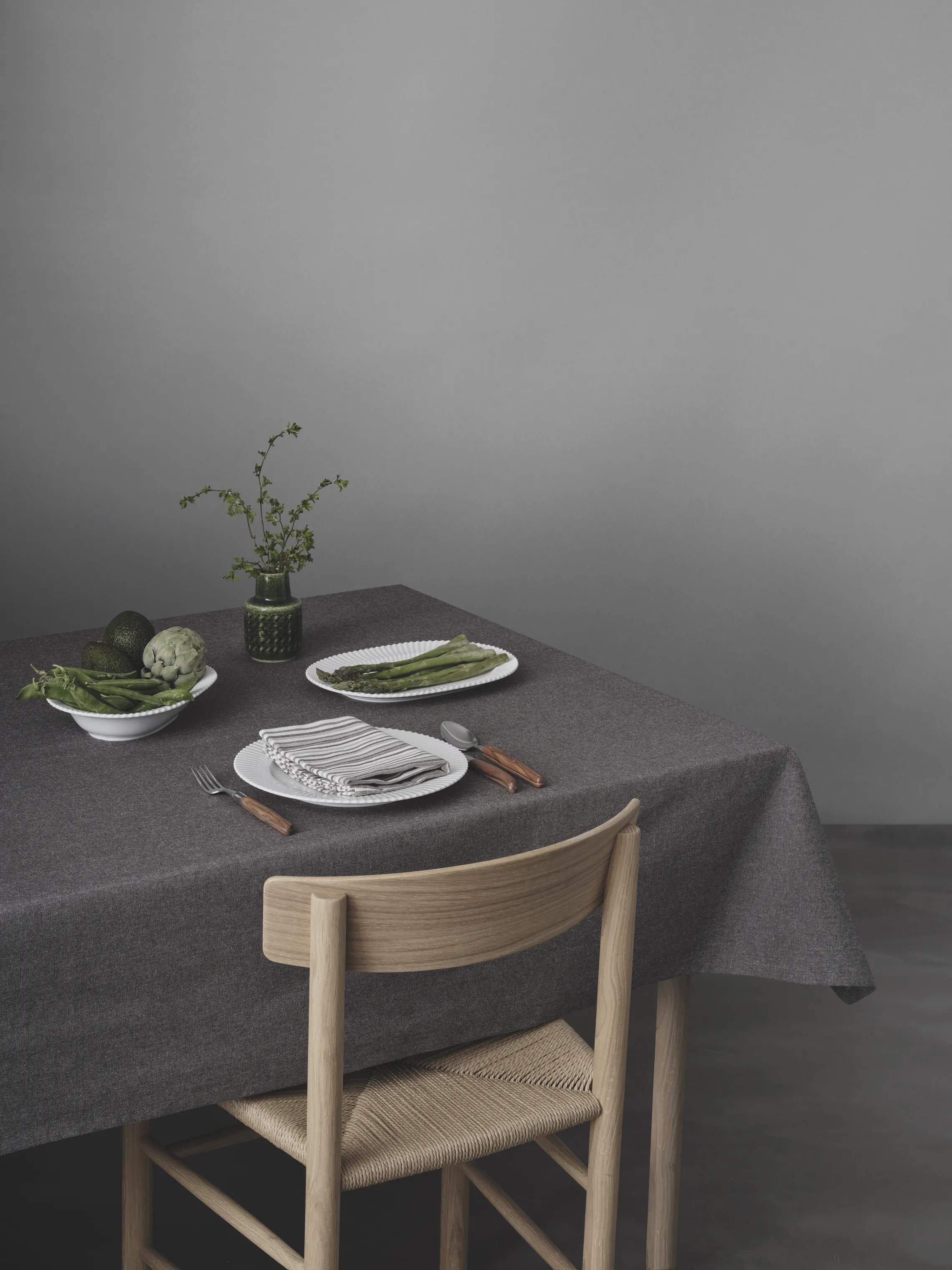 By Mogensen Duge Earth Dug i Grå, B240 x L140 cm, 2