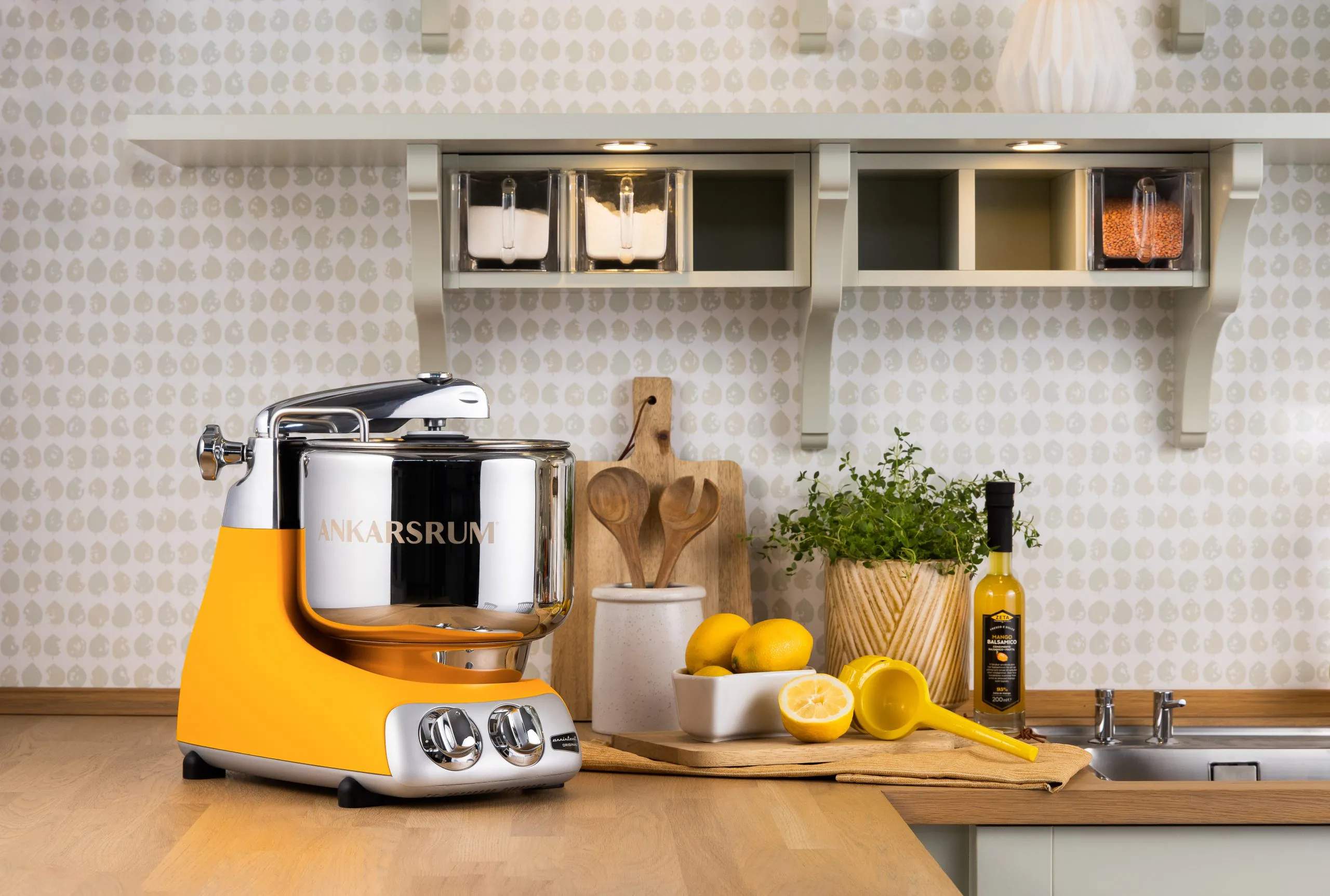 Ankarsrum Assistent Original Røremaskiner Røremaskine AKM 6230SB i Sunbeam Yellow, 3