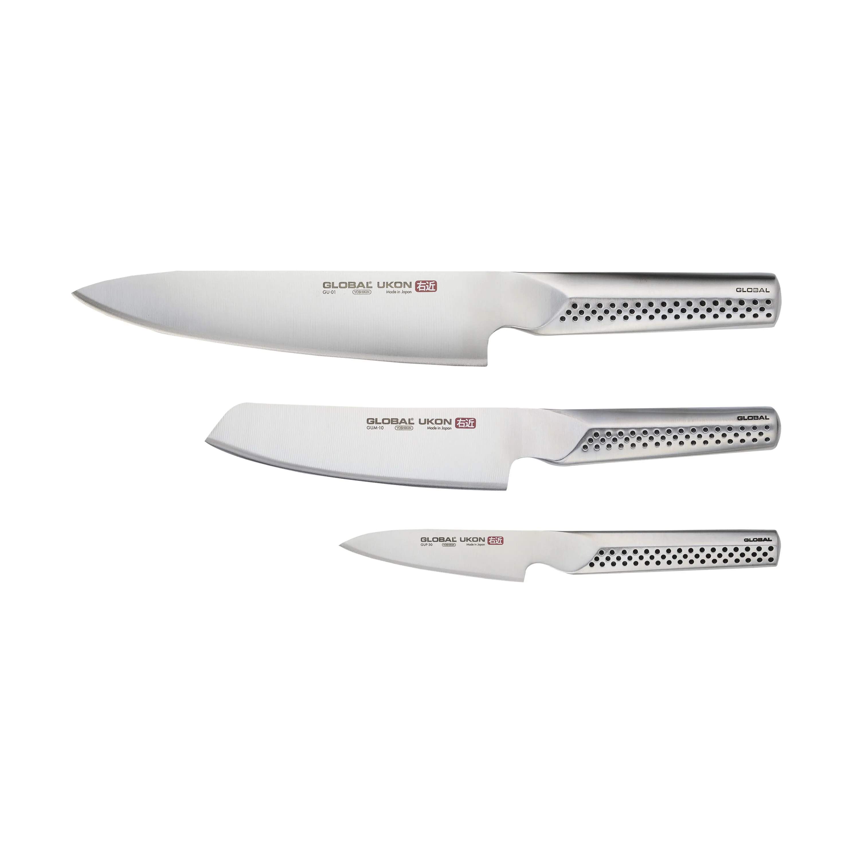 Global Knivsæt Ukon Knivsæt - 3 dele i Stål, 1