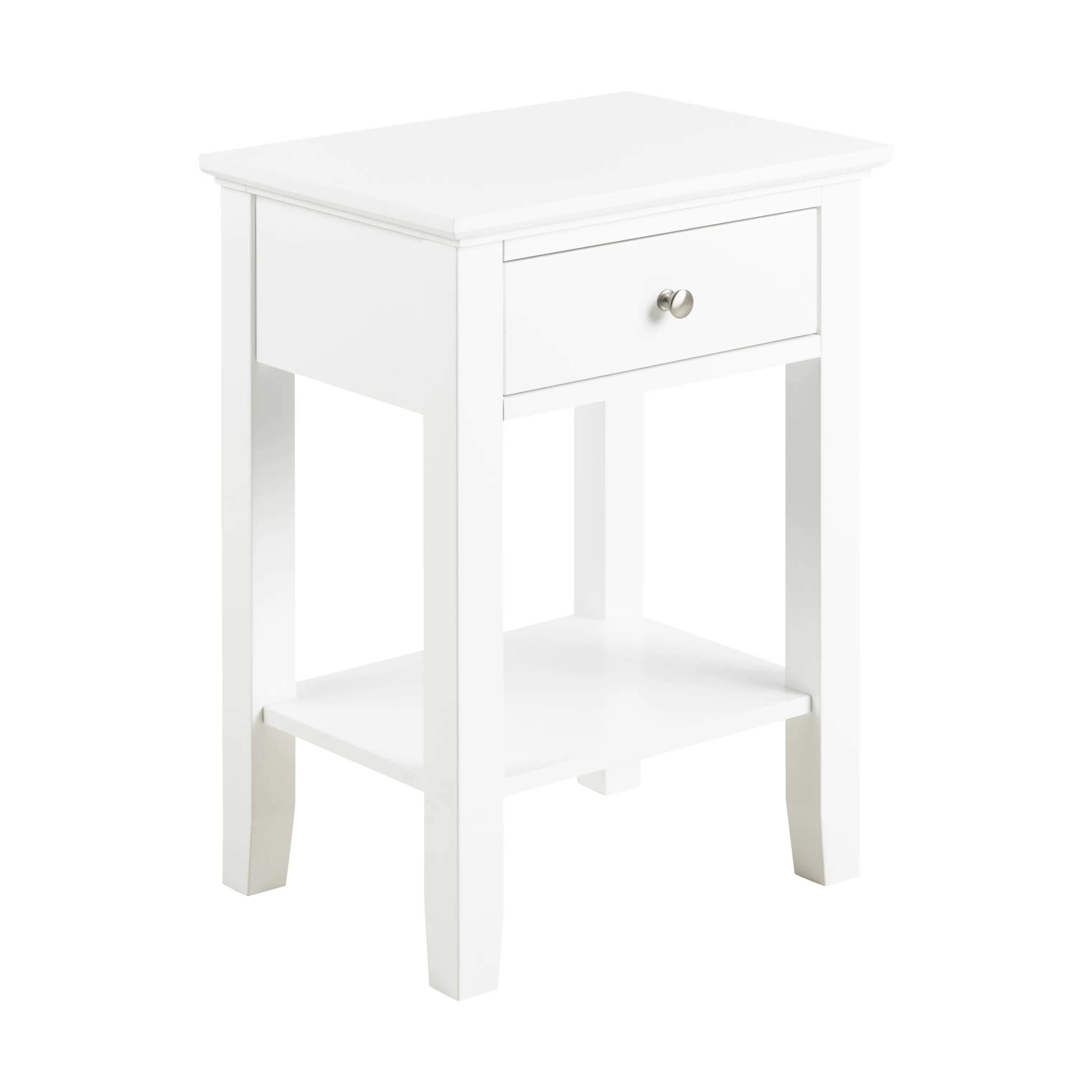 CASA Living Sengeborde Linnea Natbord i 1 Skuffe, 5