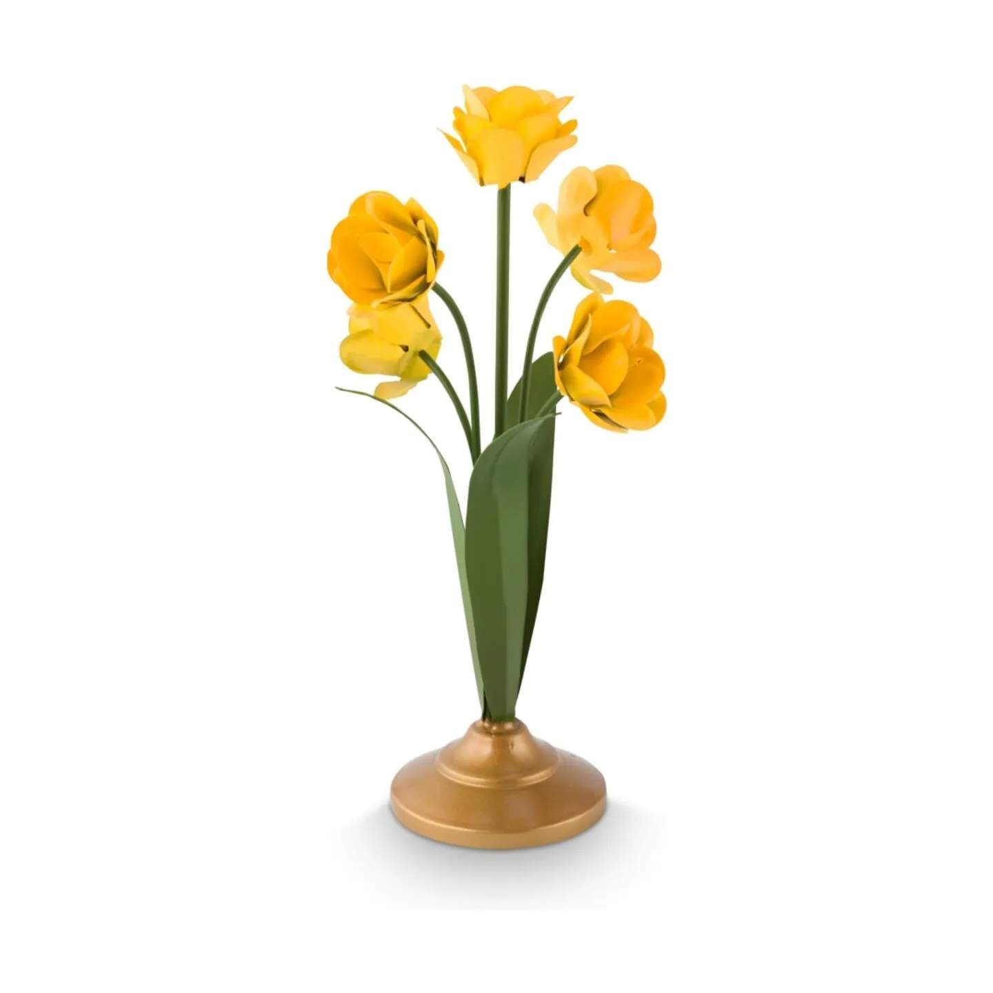 PIP Studio Kronelysestage Lily & Lotus Lily&Lotus Lysestage i Yellow, 27,5 cm, 1