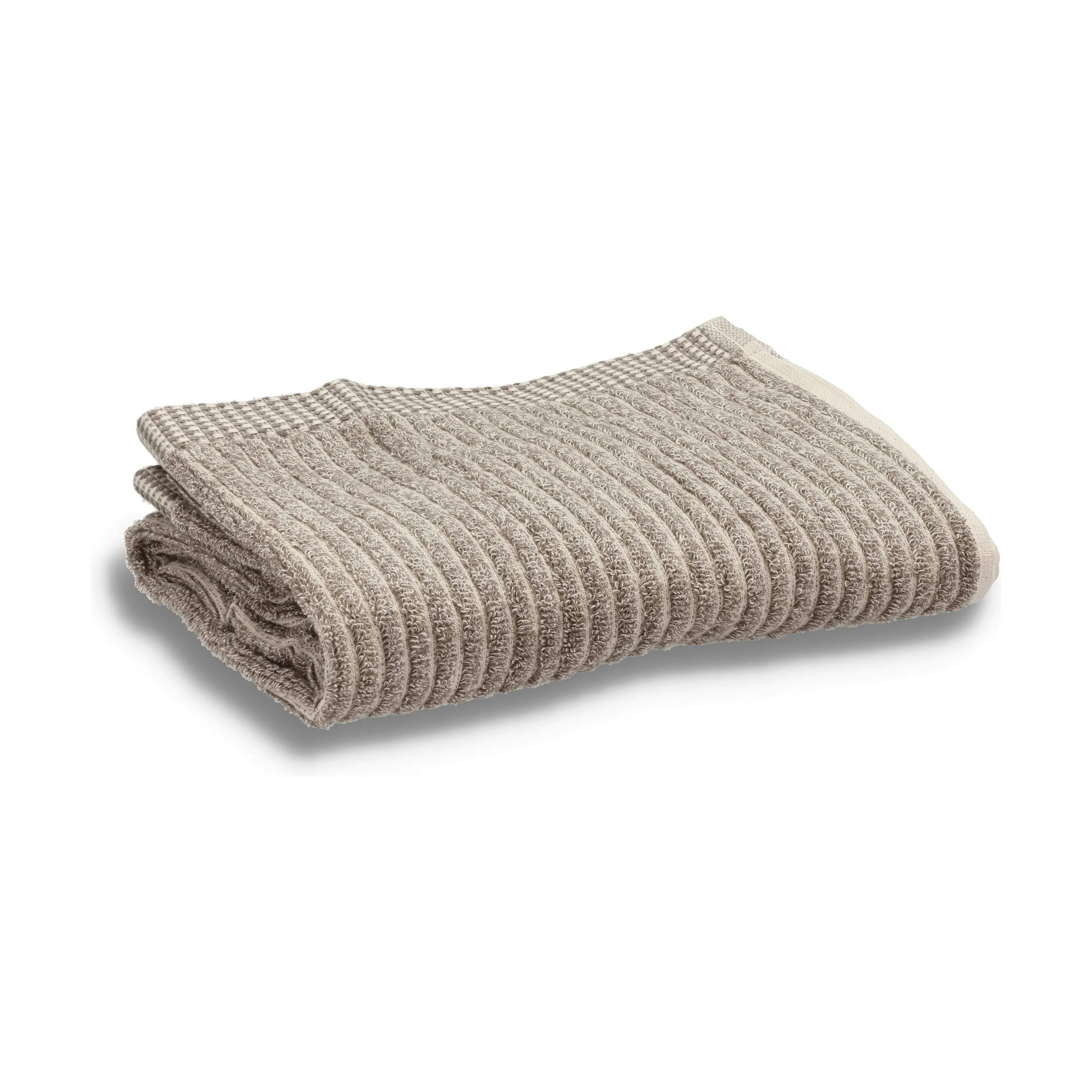 Melange Håndklæde, taupe, large