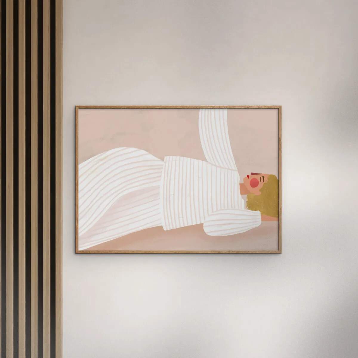 Poster&Frame Plakater Plakat - Women in the white i B21 x L29,7 cm, 2