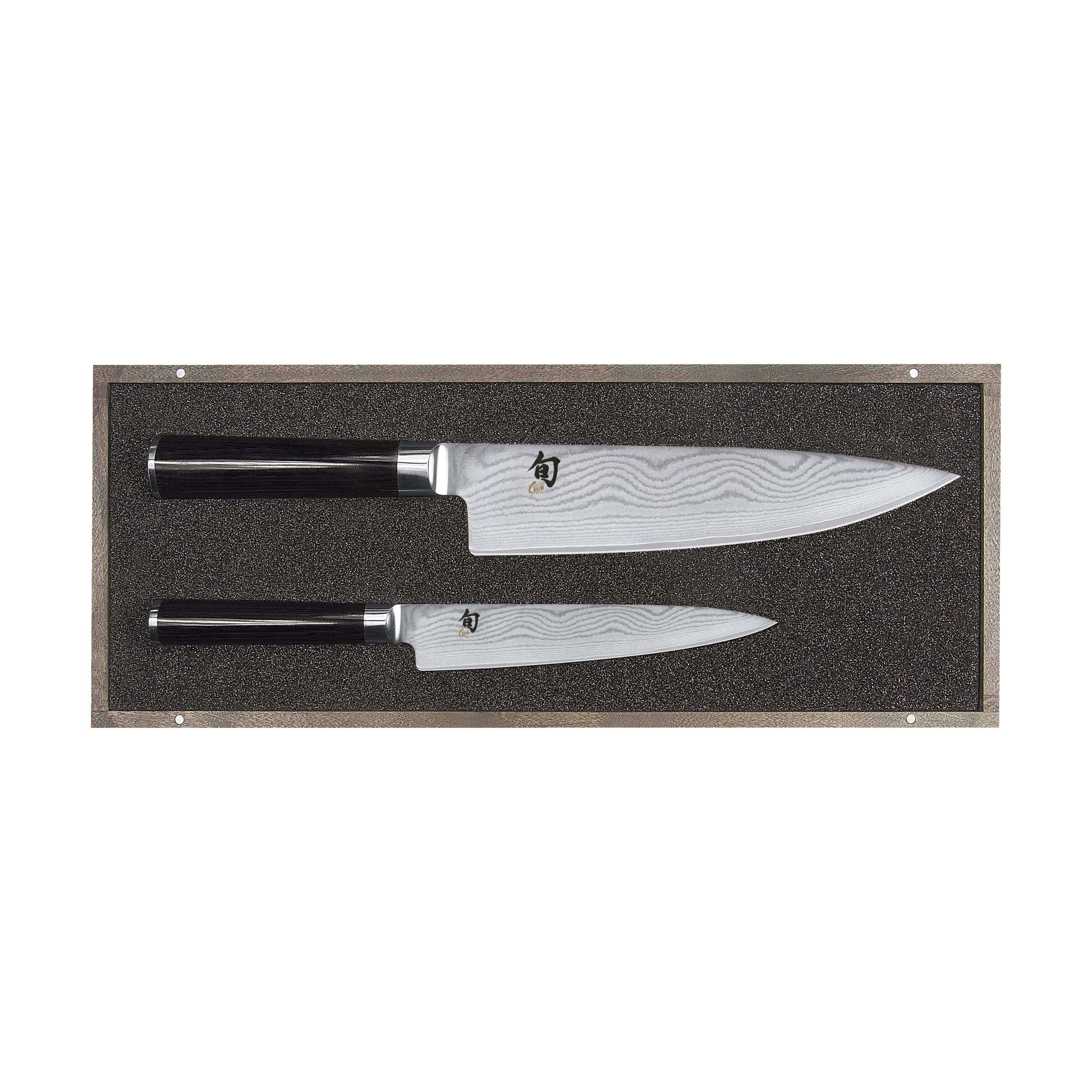 Shun Classic Knivsæt - 2 dele, sort/stål, large