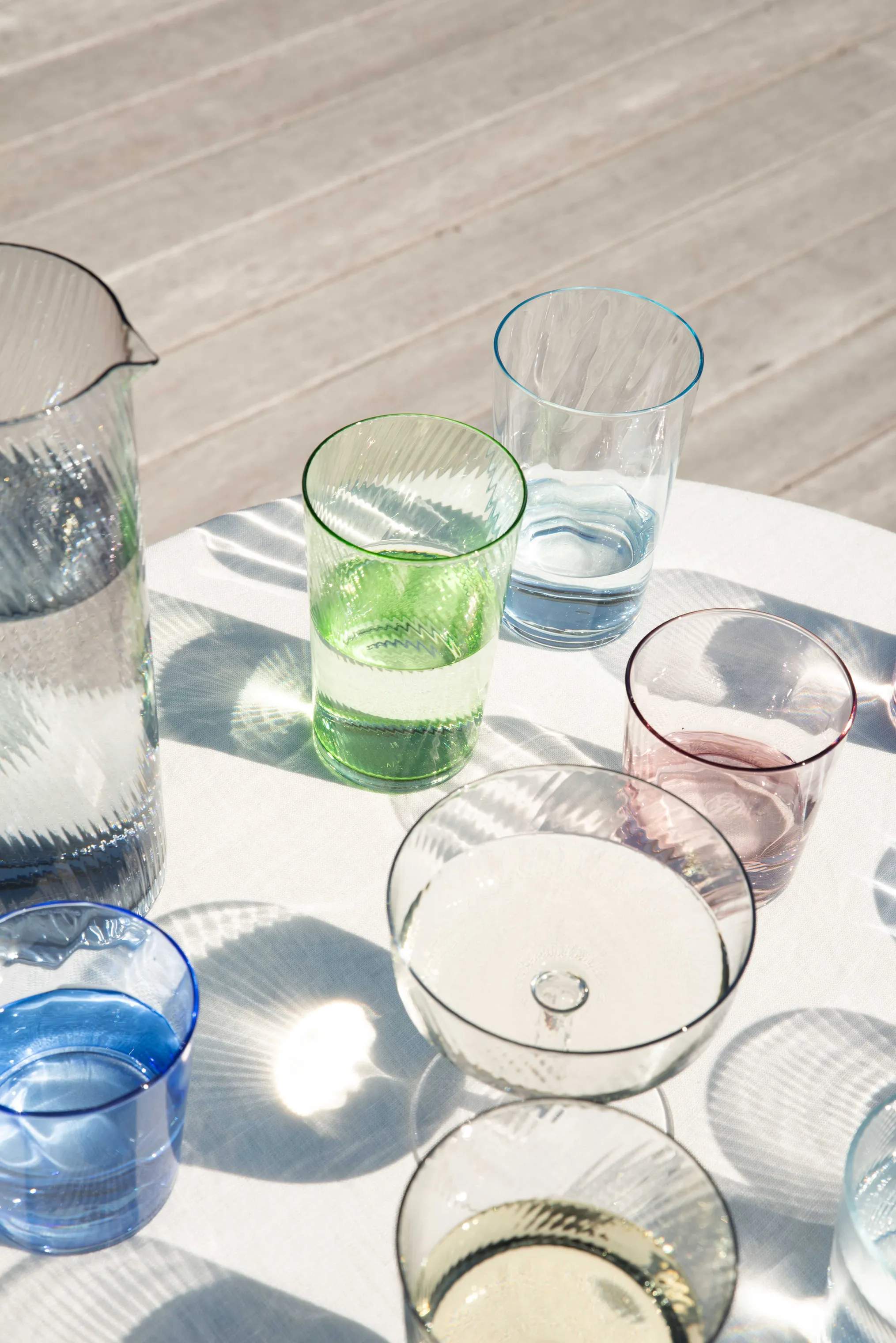 RAW by Aida Highball glas Unique Highball Glas i Light Blue, 3