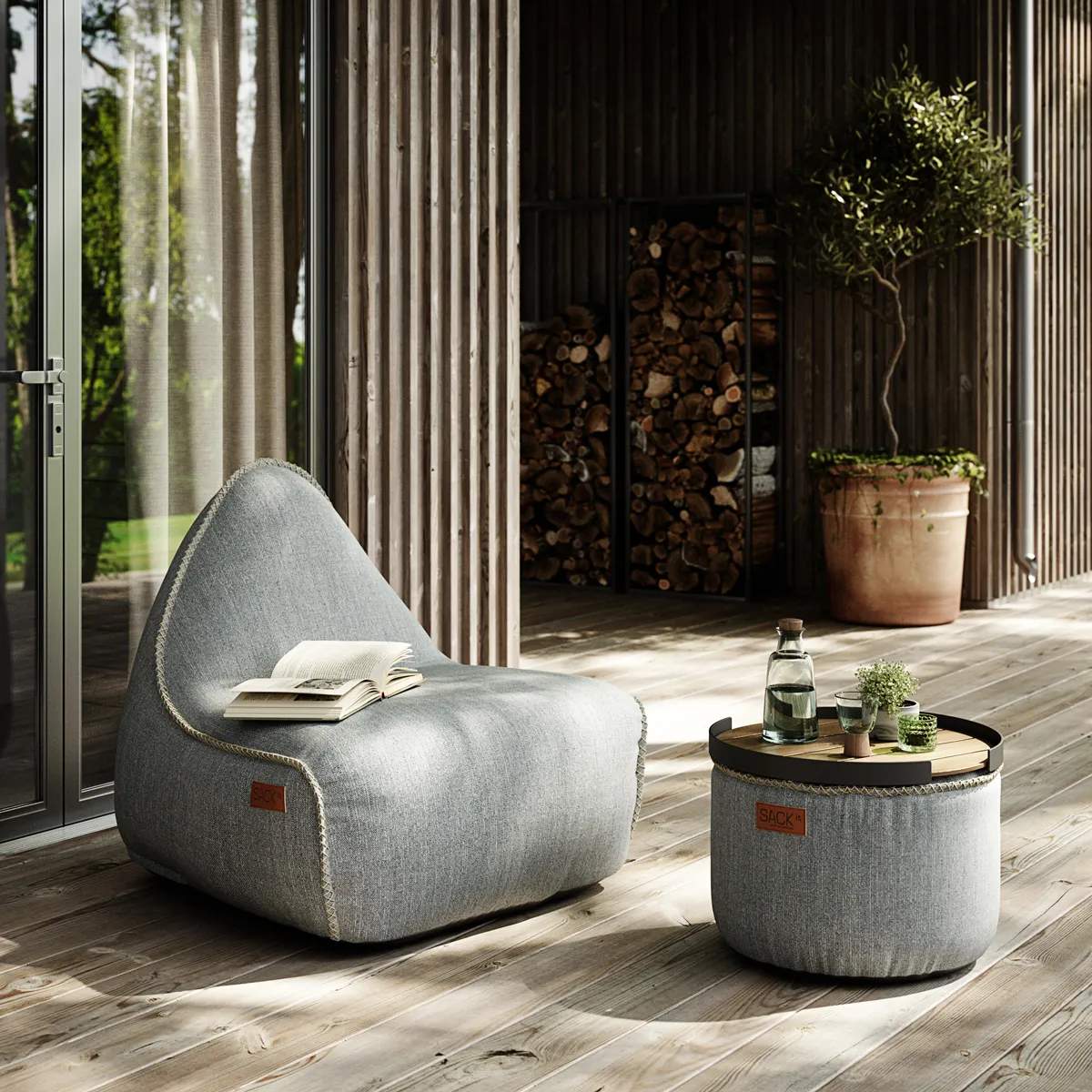 SACKit Bakker Patio Serveringsbakke i Black, 3