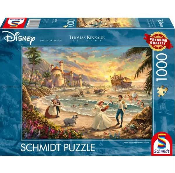Spilbræt Puslespil Puzzle - Disney Den Lille Havfrue i Den Lille Havfrue, 1