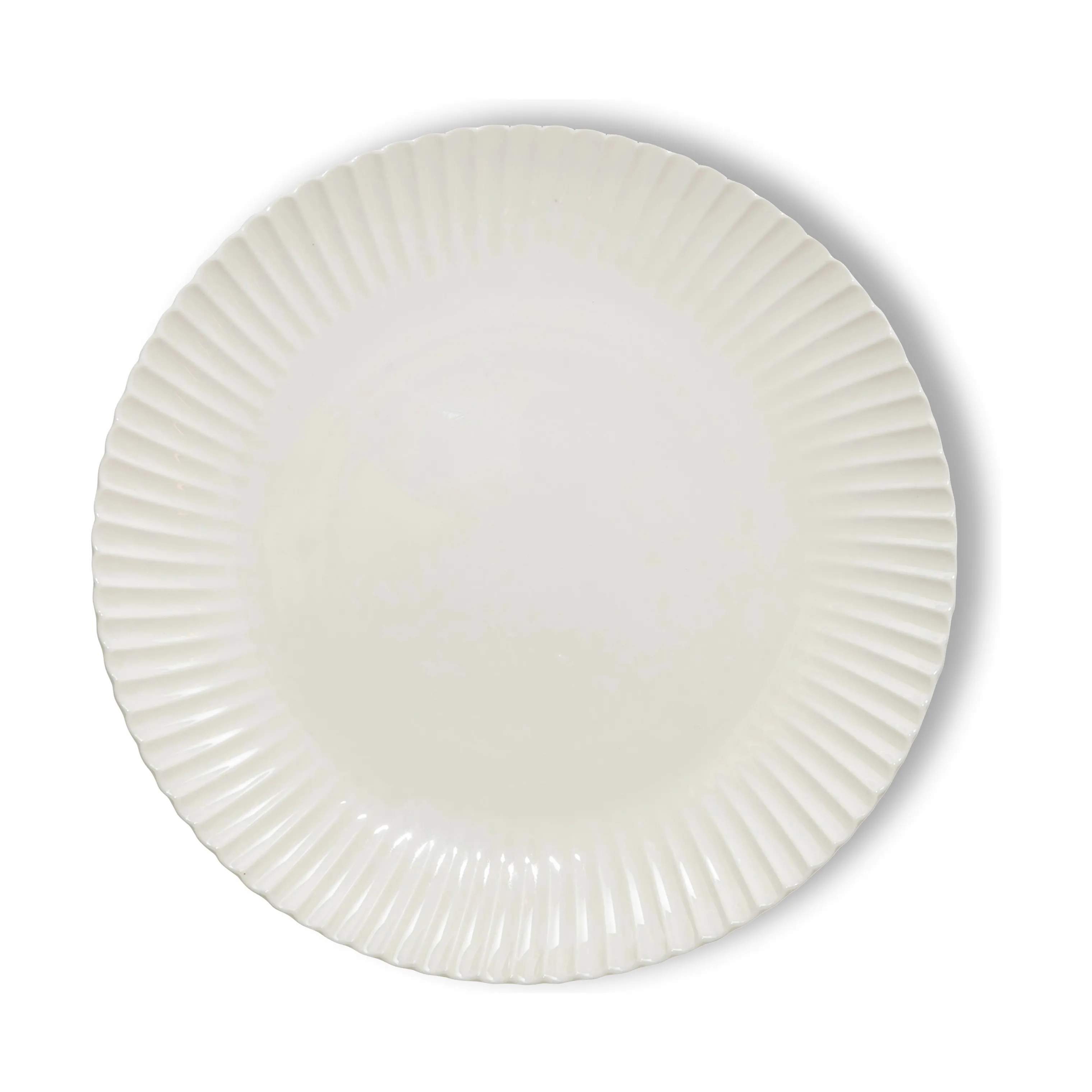 Frances Tallerken, hvid, large