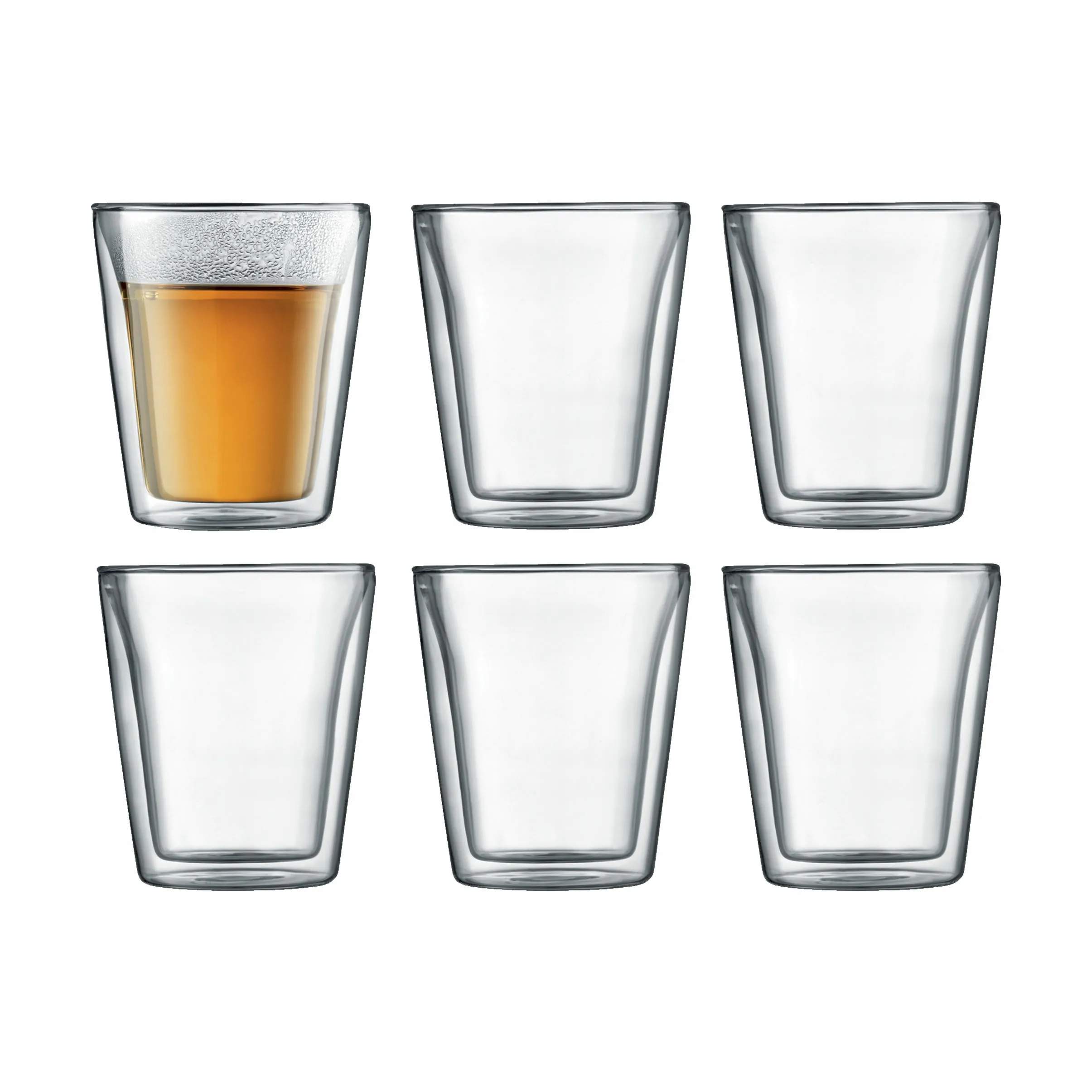 Bodum Termoglas Canteen Termoglas - 6 stk. i Klar, 20 cl, 3