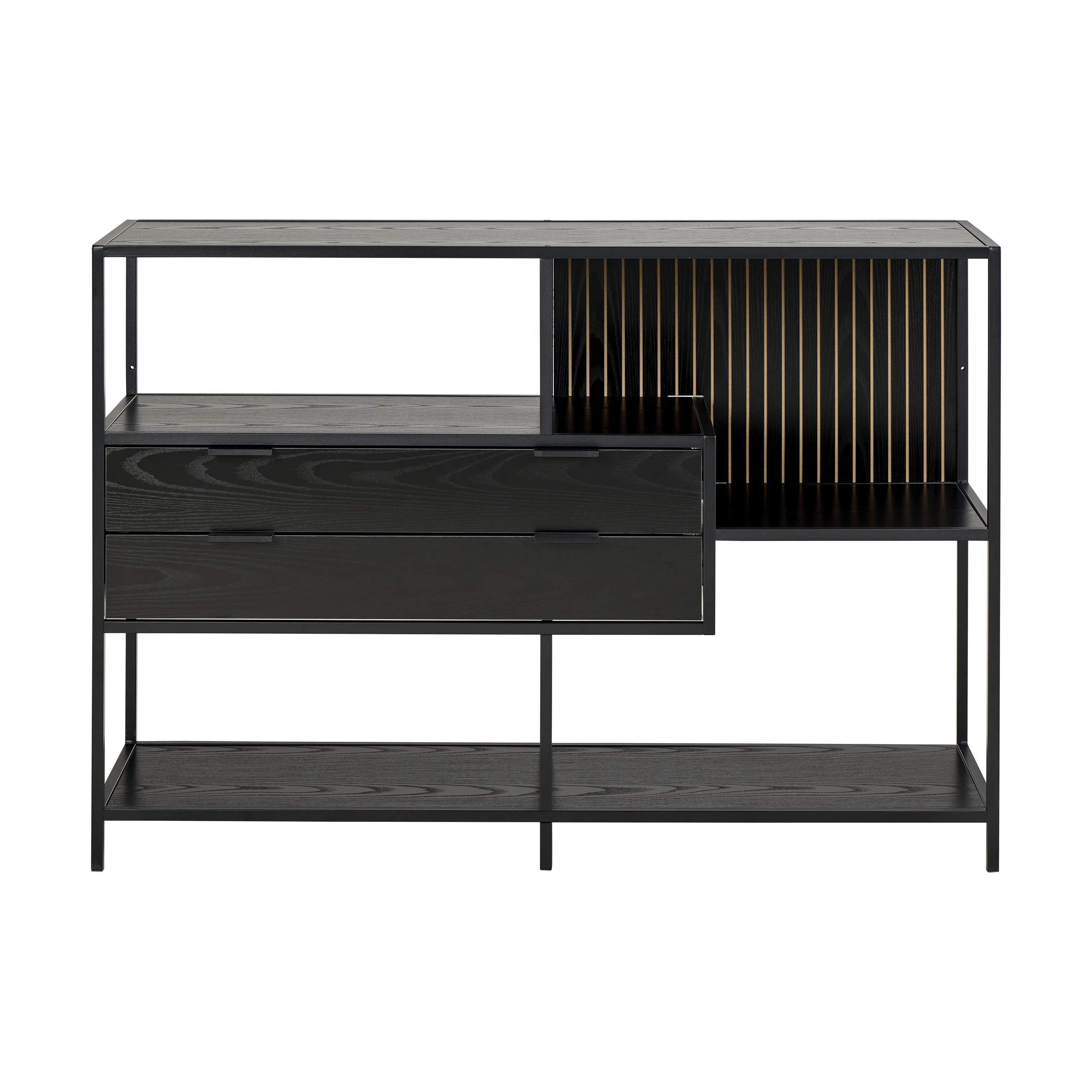 CASA Living Reoler og tilbehør Seaford Reol i sort, 1