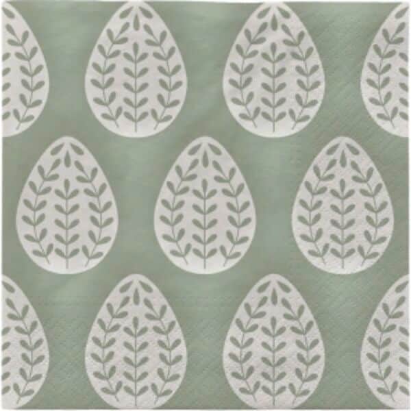 Broste Copenhagen Papirservietter Egga Papirserviet i Grøn, 1