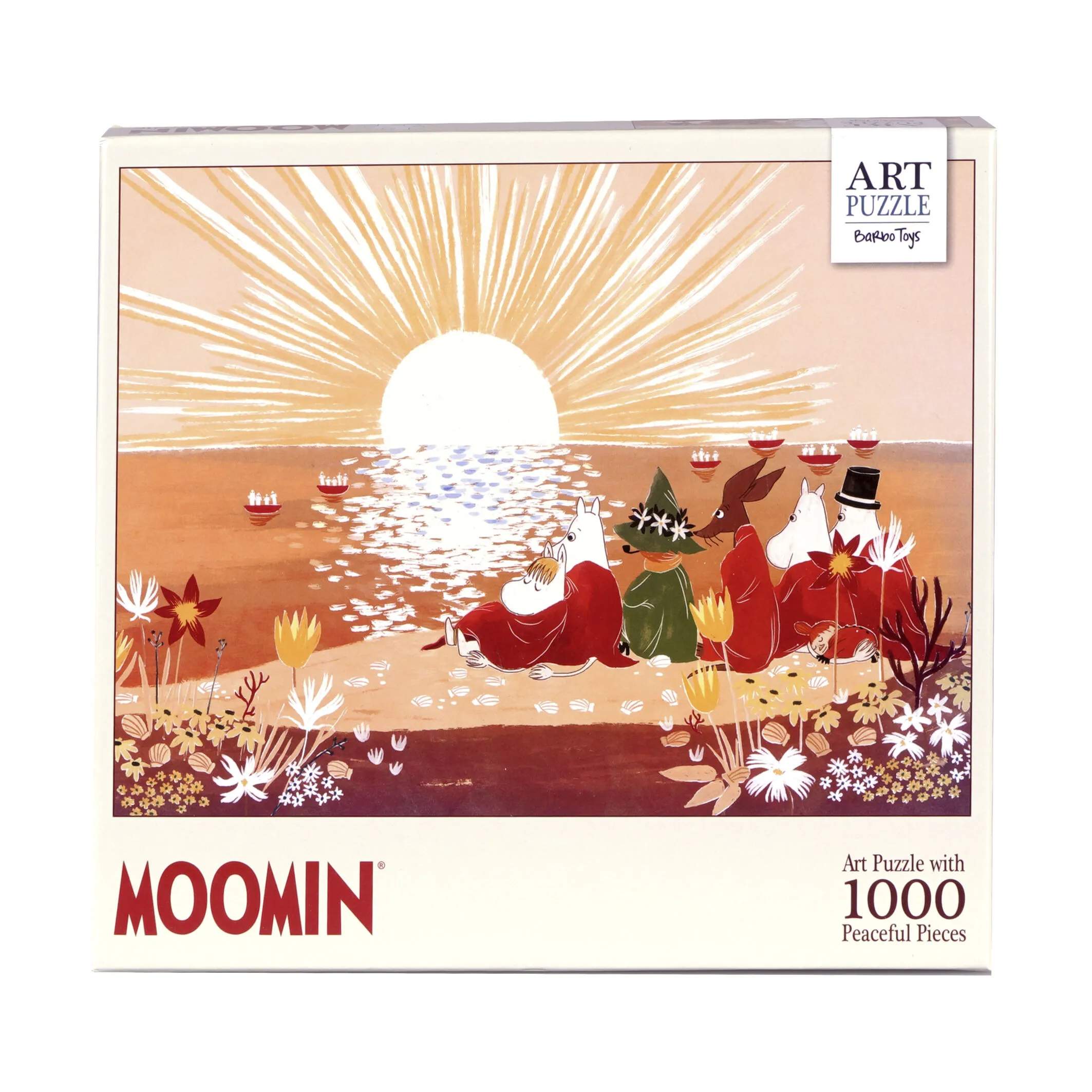 Puslespil - Moomin, solrød, large
