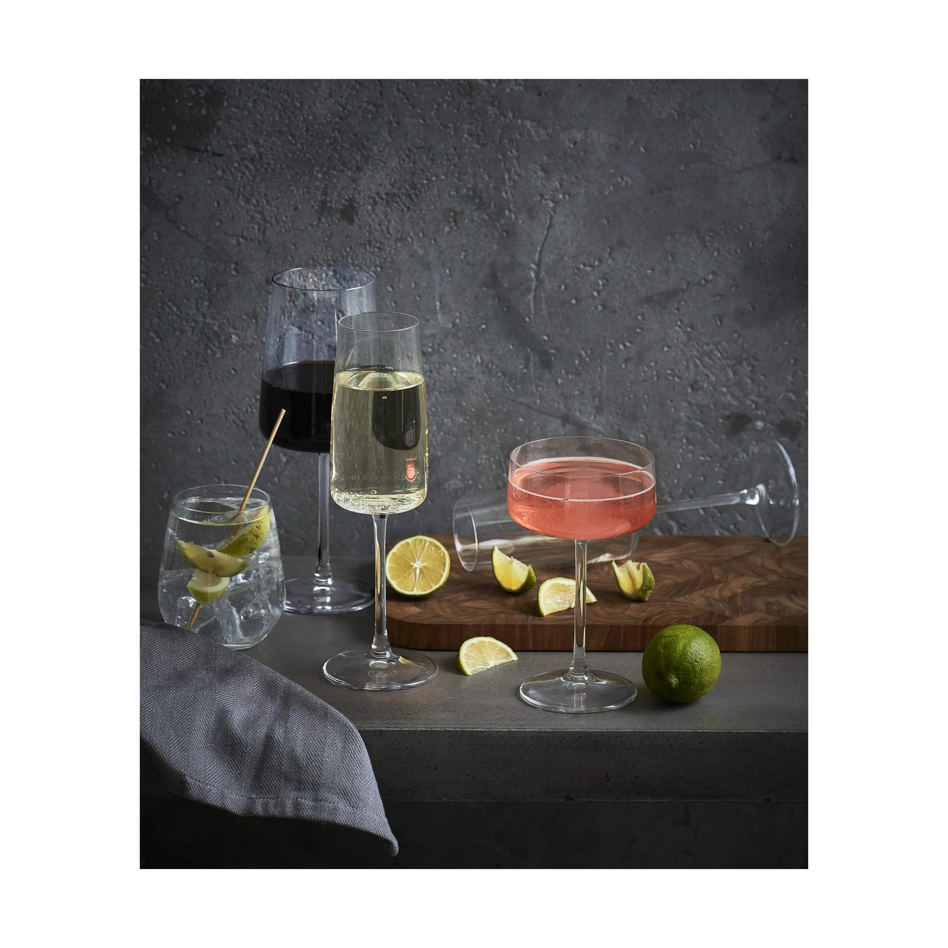 Lyngby Glas Rødvinsglas Zero Rødvinsglas - 4 stk. i Klar, 54 cl, 4