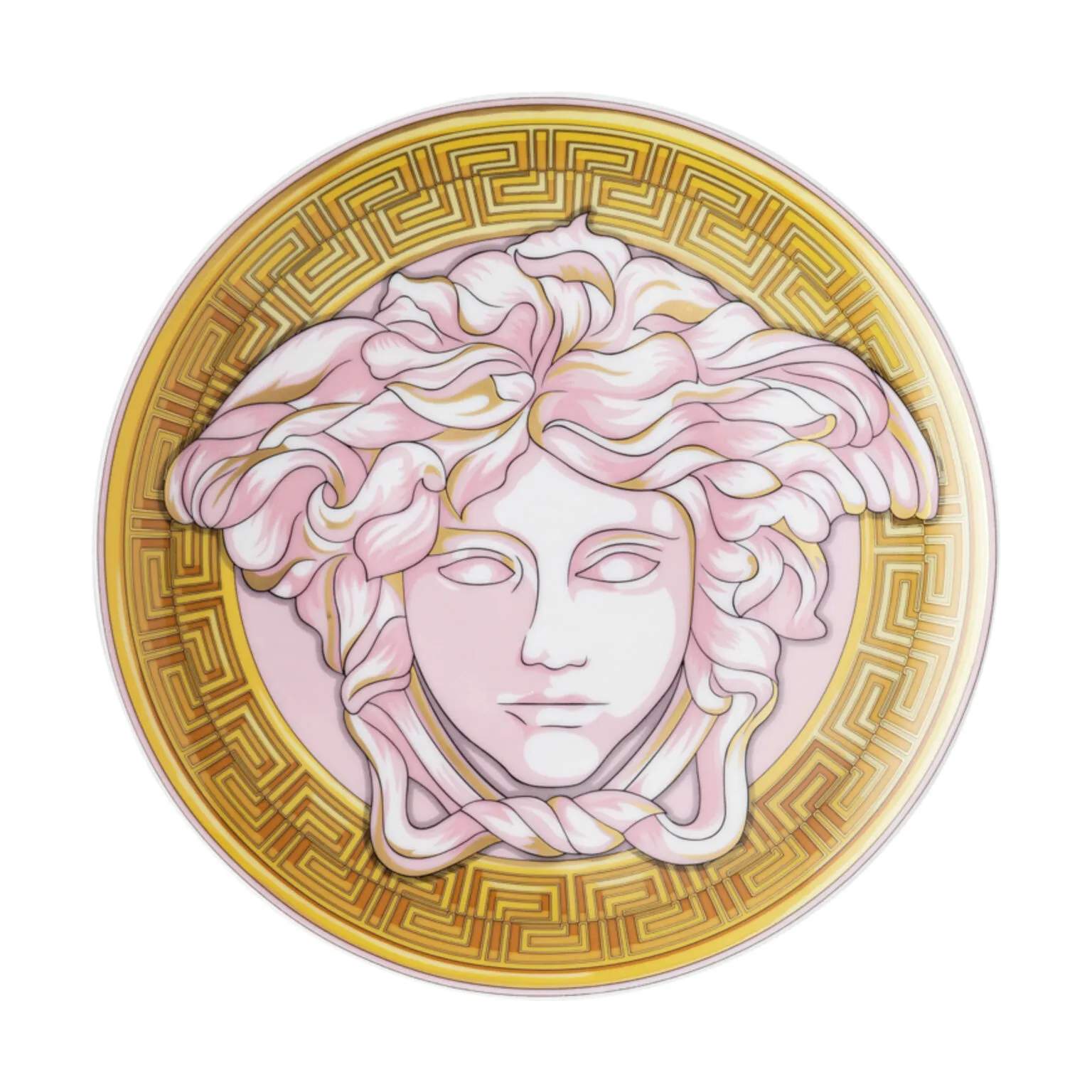 Pink Coin Frokosttallerken, multifarvet, large