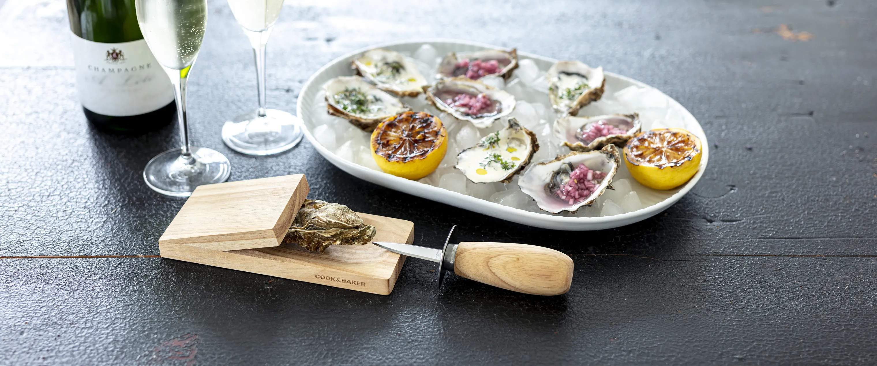 Cook & Baker Østersknive Østerskniv i Træ, 2