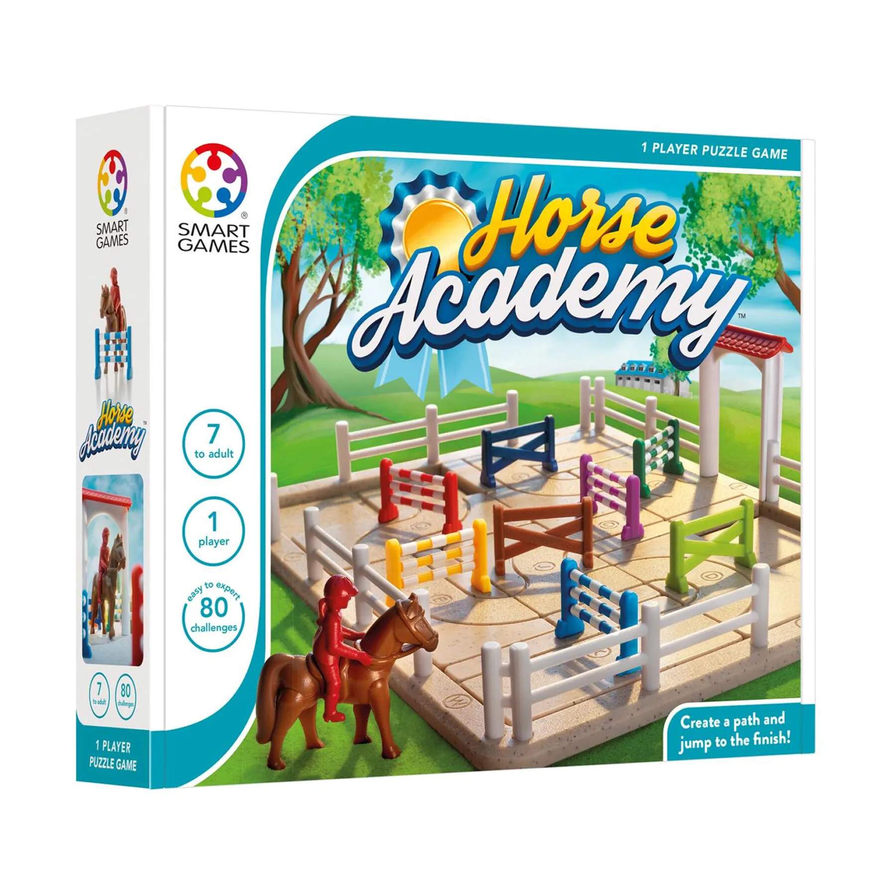 Spilbræt Spil SmartGames Brætspil - Horse Academy i Multifarvet, 1