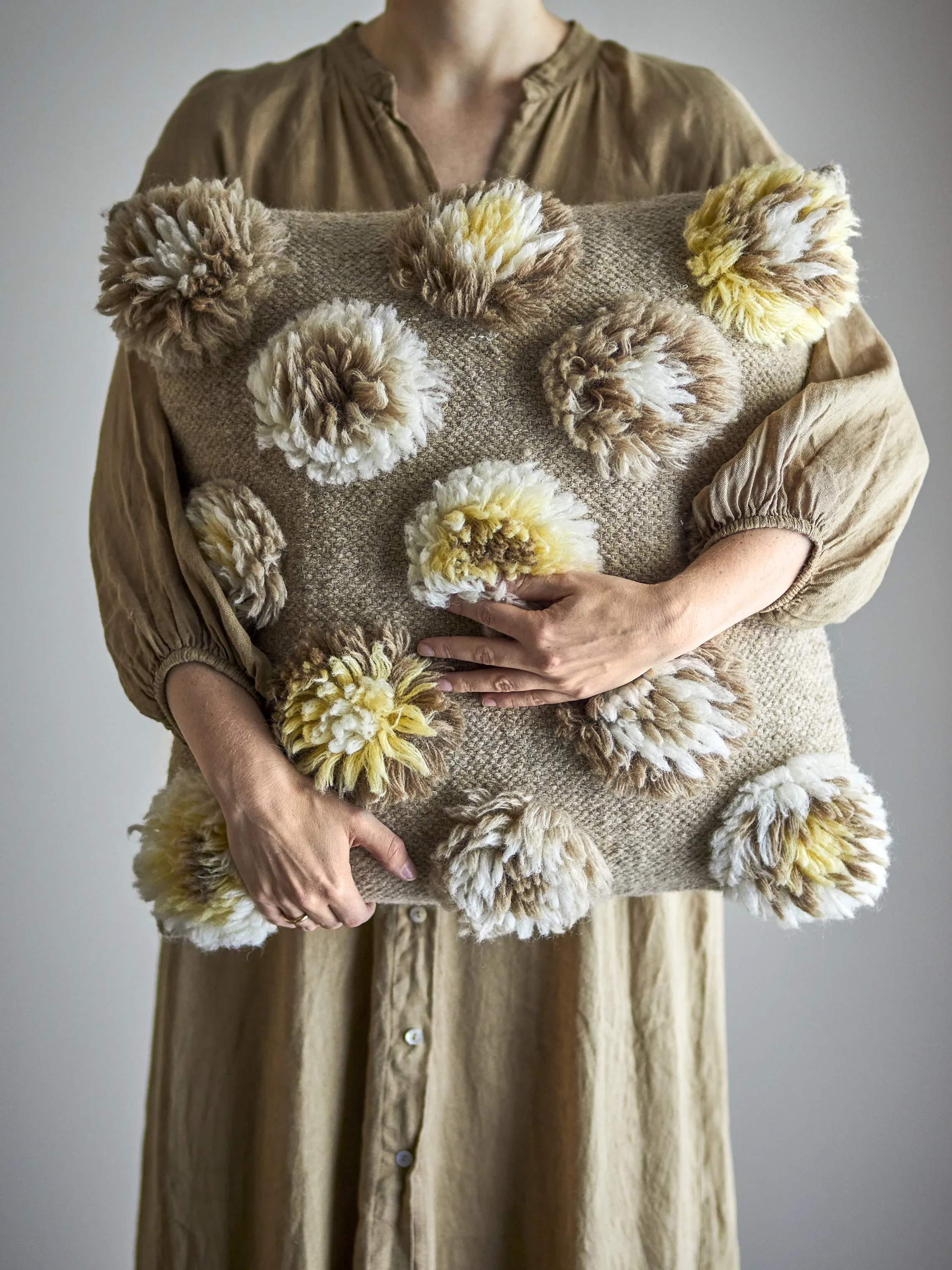 Bloomingville Pyntepuder Somma Pude i Gul, 5