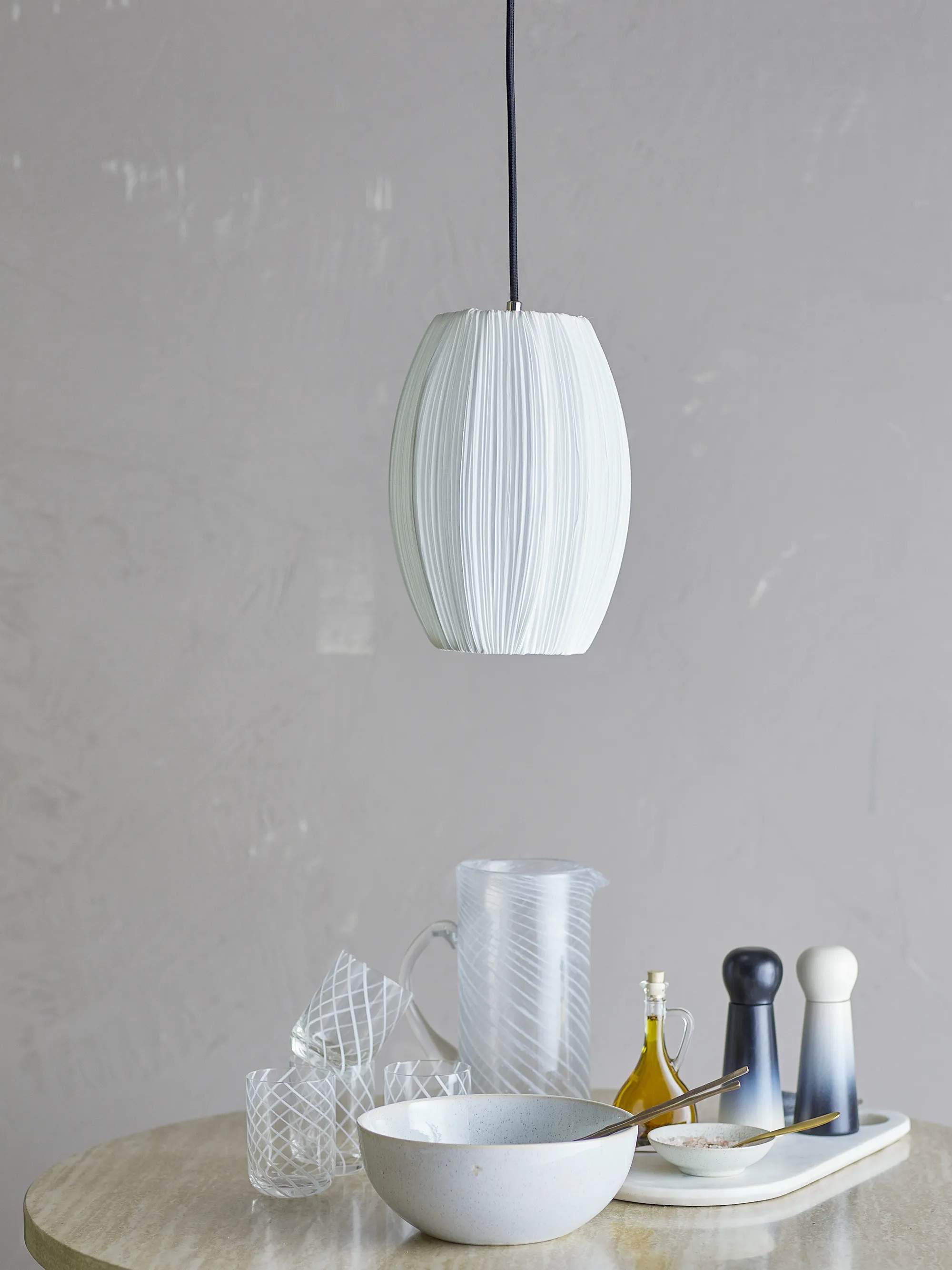 Bloomingville Pendler Pica Pendel i Hvid, 2