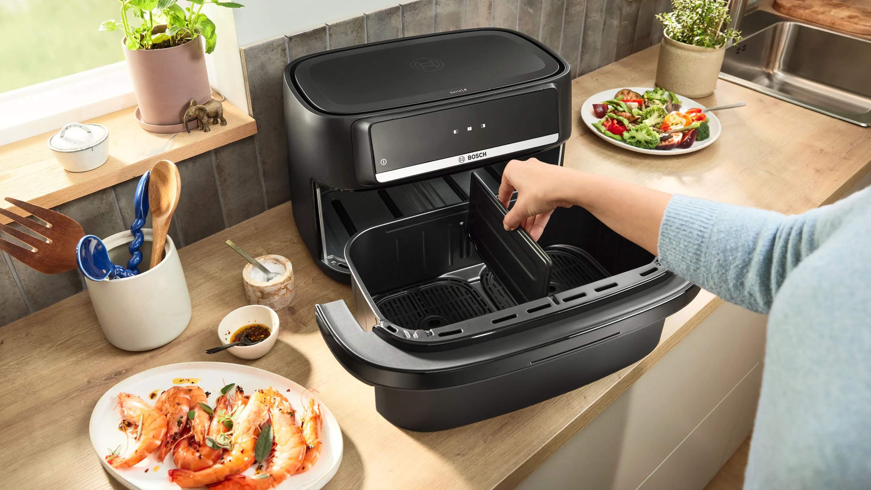 Bosch Airfryers Serie 4 Airfryer i Sort, 3