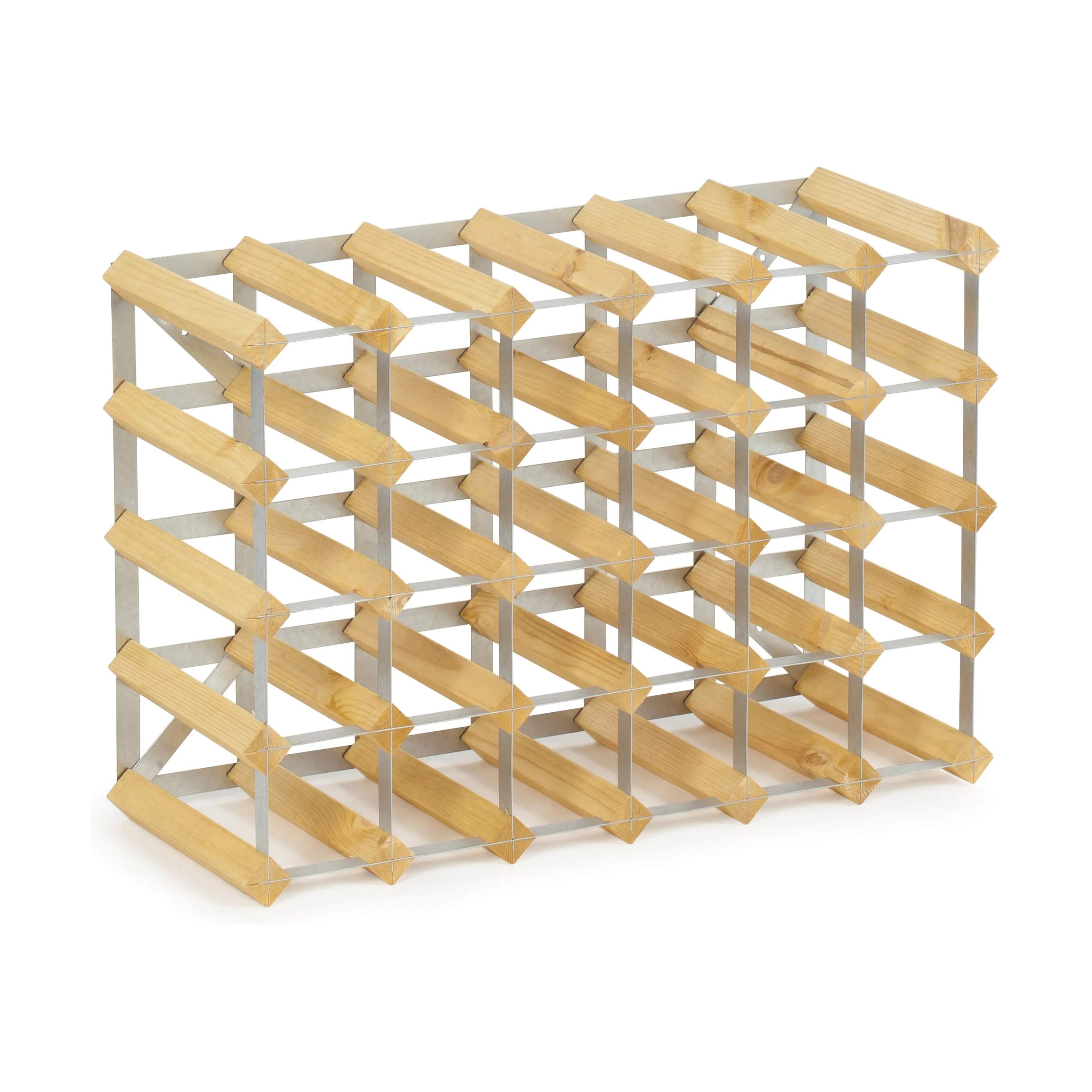 Traditional Wine Racks Vinreoler Vinreol i Lys eg, 30 flasker, 1