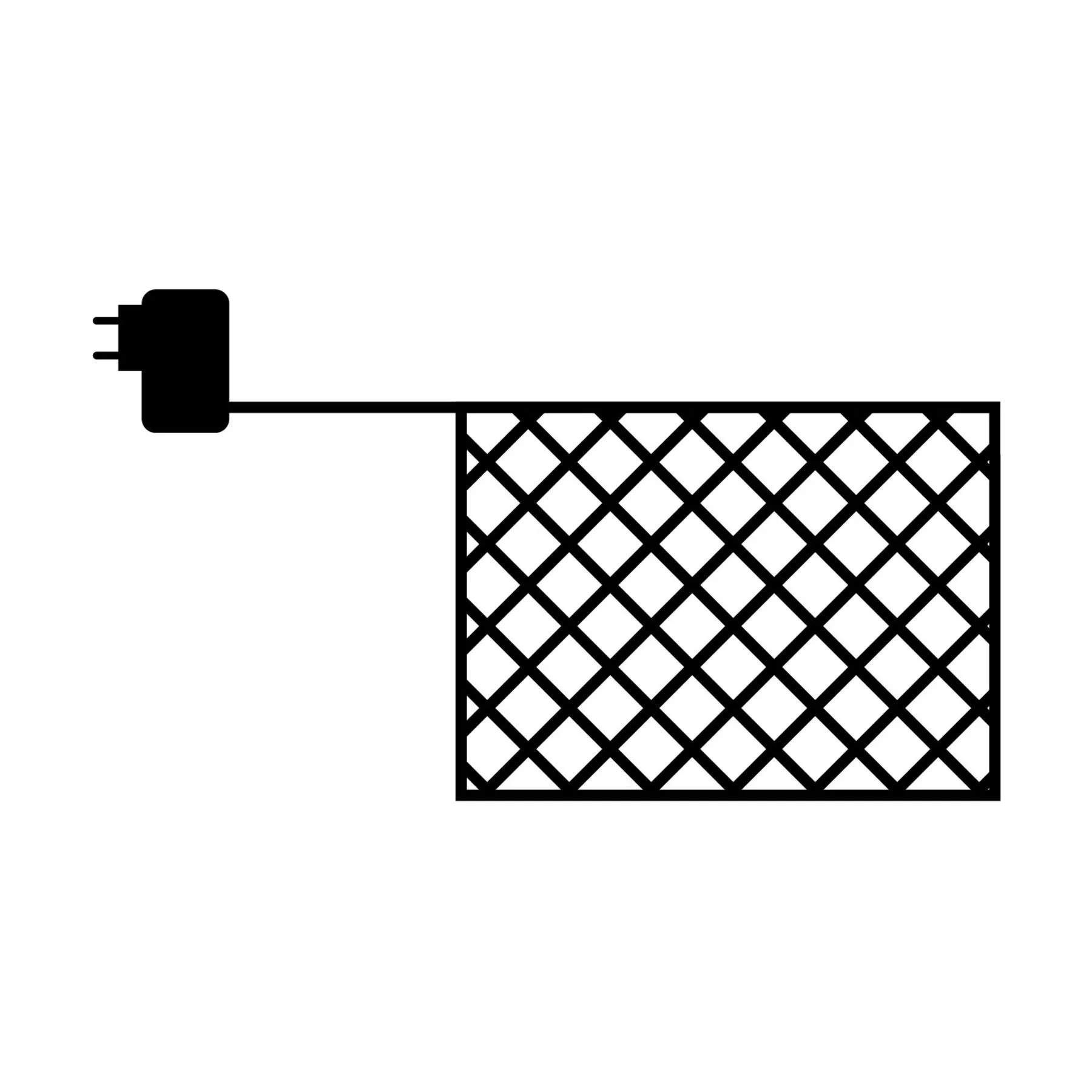 Easy-Line Net LED Lyskæde, klar, large