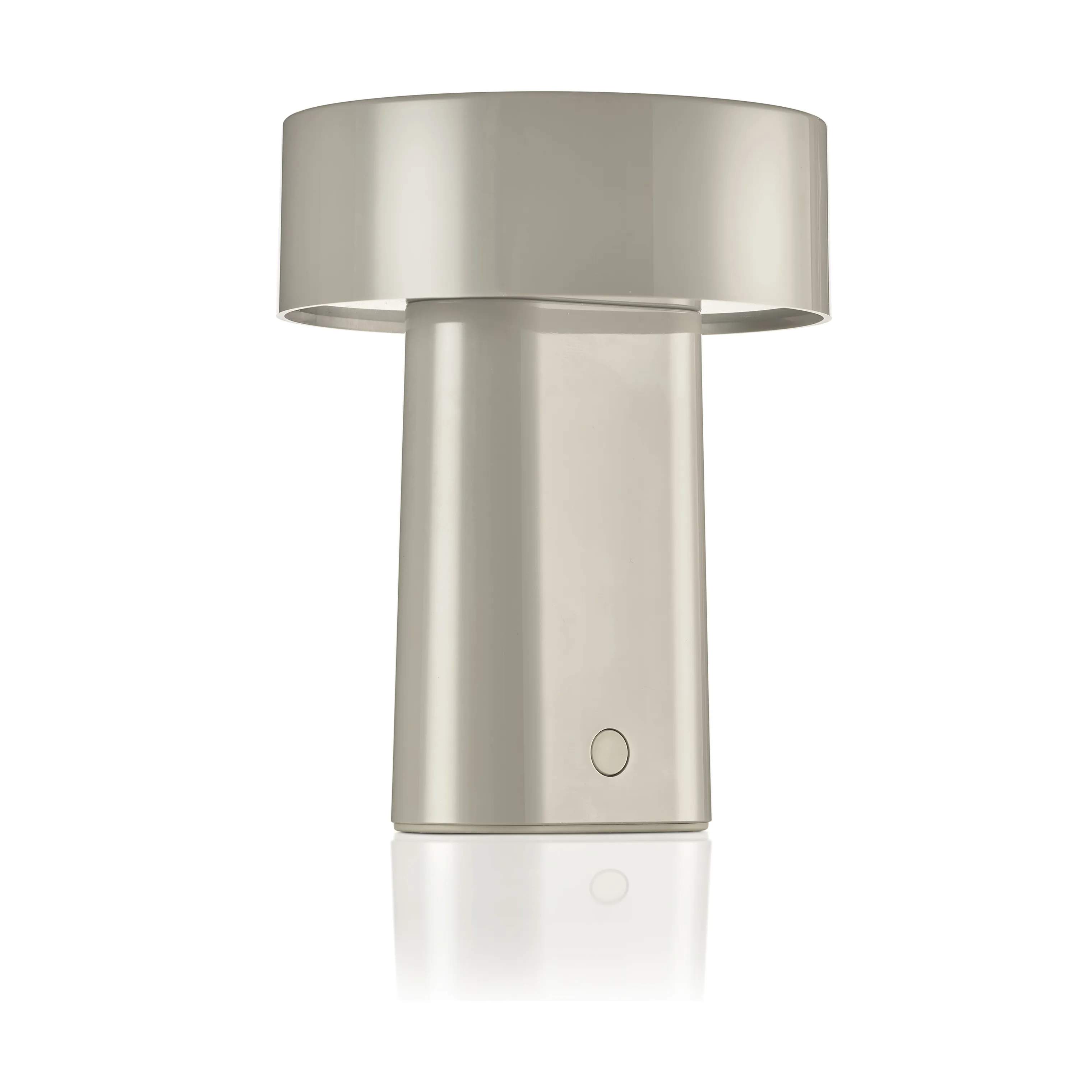 Oblong LED Lampe, grå, large