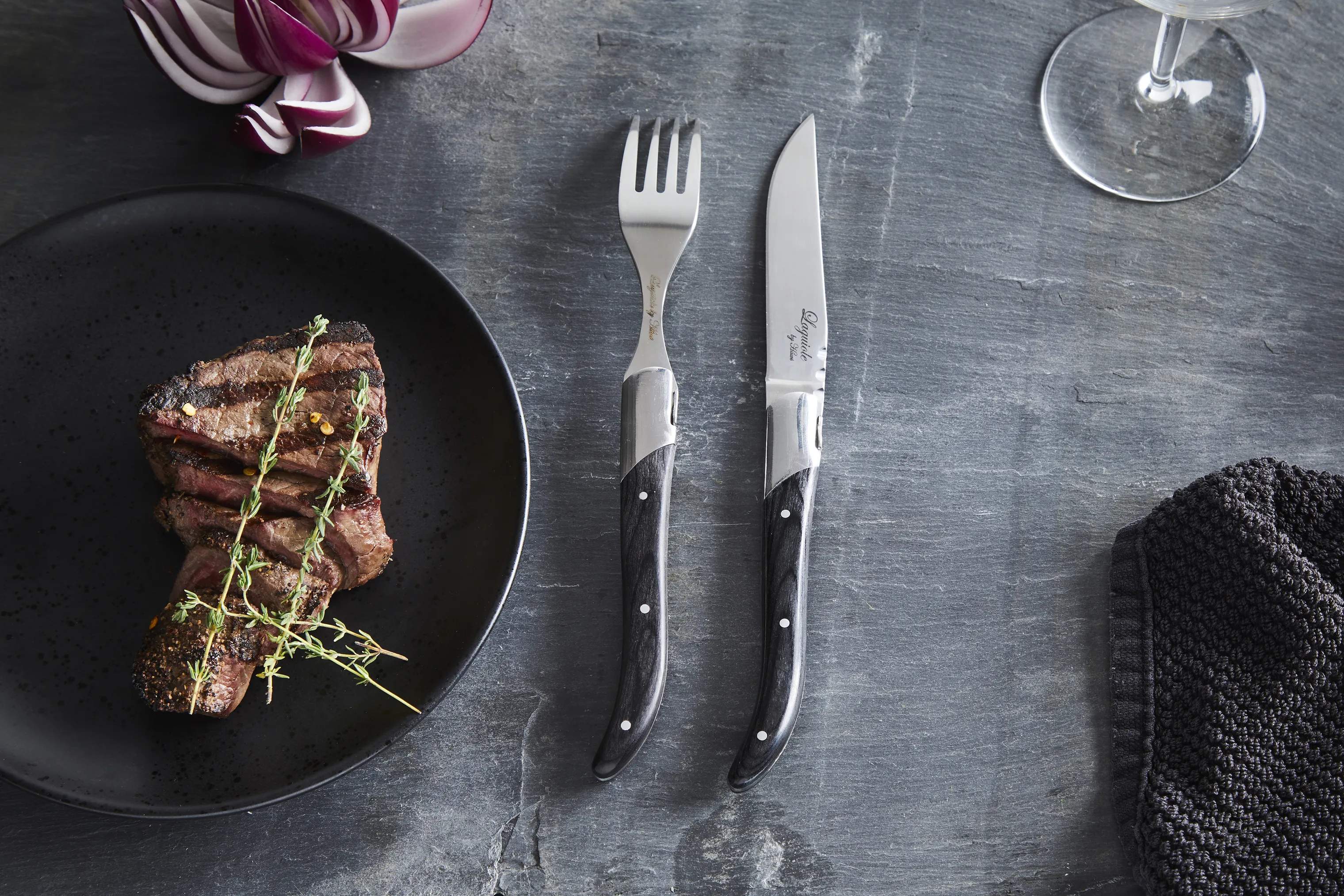 Laguiole By Hâws
 Steakgafler Laguiole by Hâws Gaffel - 6 stk. i Ibenholt, 2
