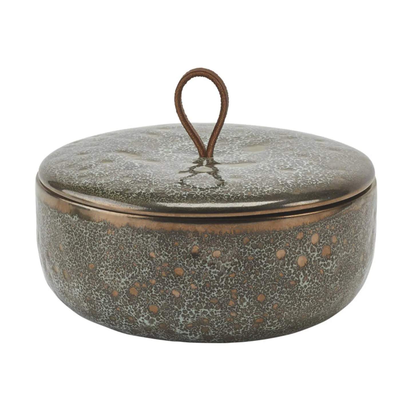 Aquanova Tilbehør til bad Ugo Skål med låg i Vintage bronze, 1
