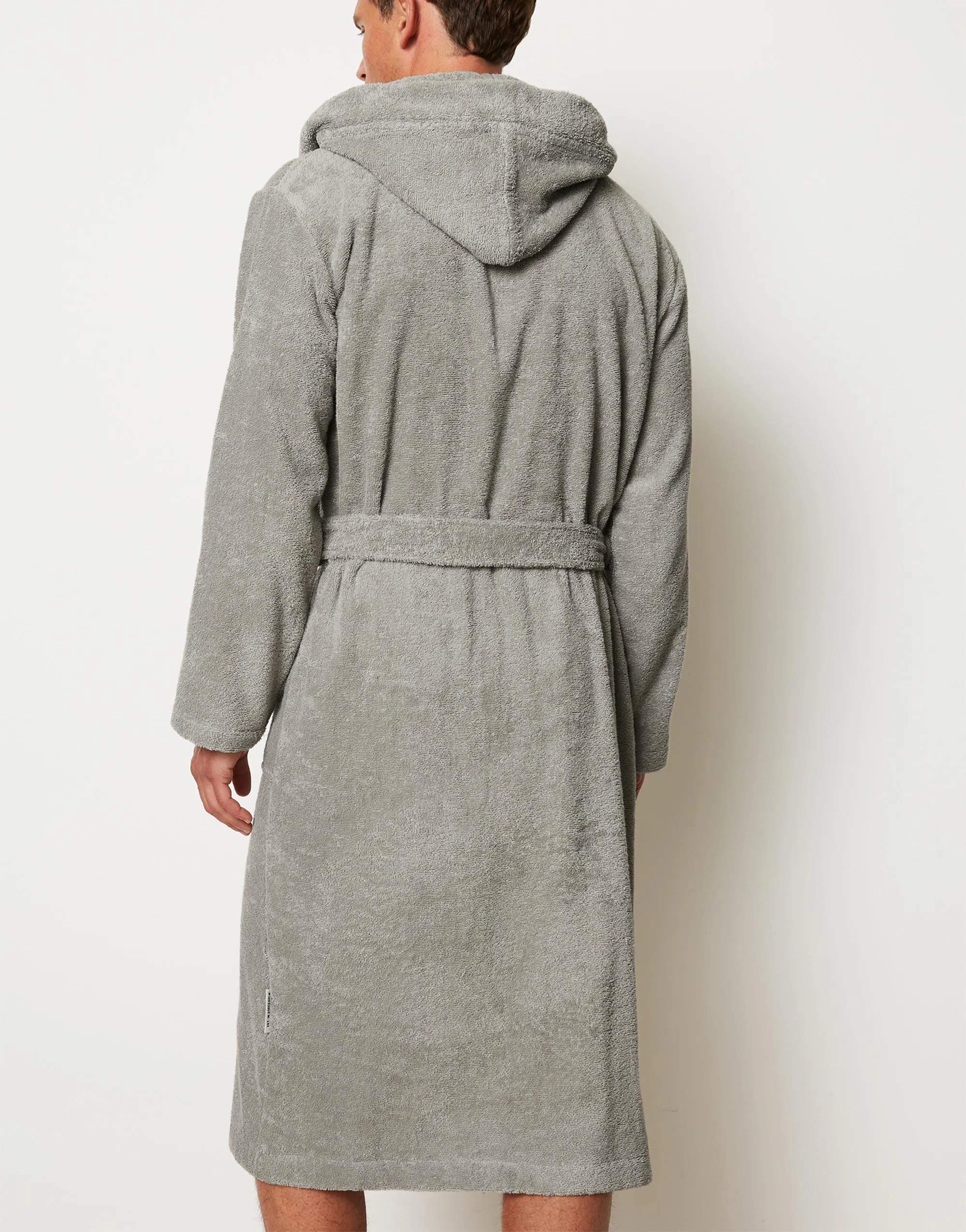 Marc O'Polo Morgenkåber Timeless Herrebadekåbe i Grey, Str. XXL, 2
