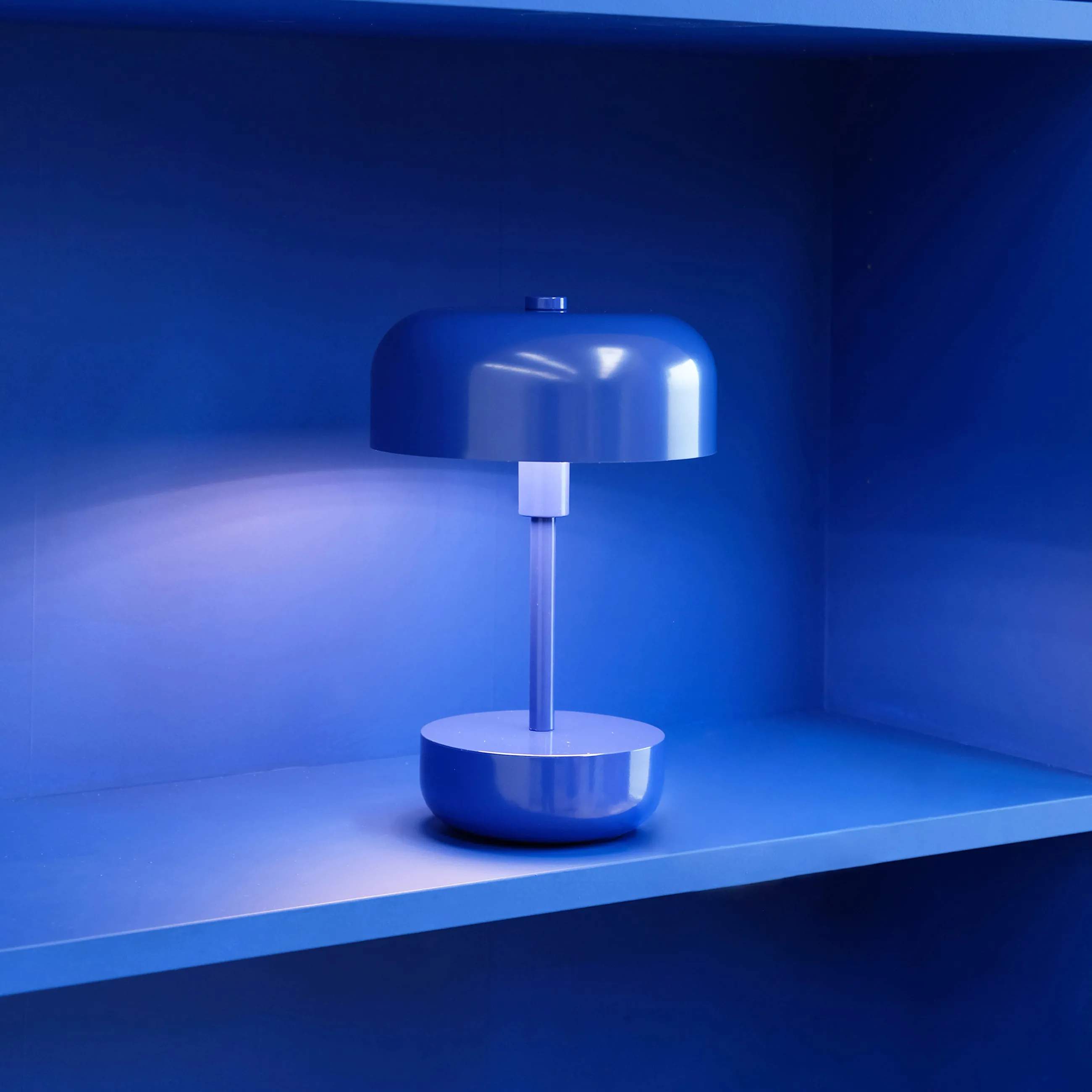 Dyberg Larsen Bordlamper Haipot Genopladelig Bordlampe i Blå, 2