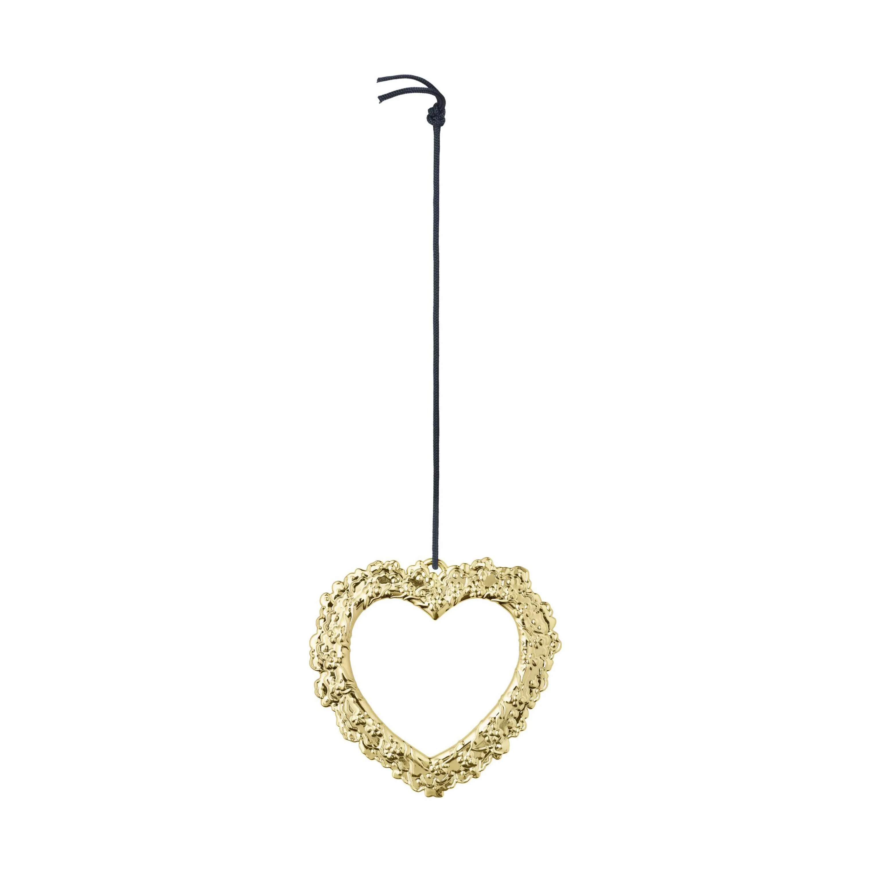 Rosendahl Juleophæng Karen Blixen Juleophæng - Julehjerte i Forgyldt, 7 cm, 1