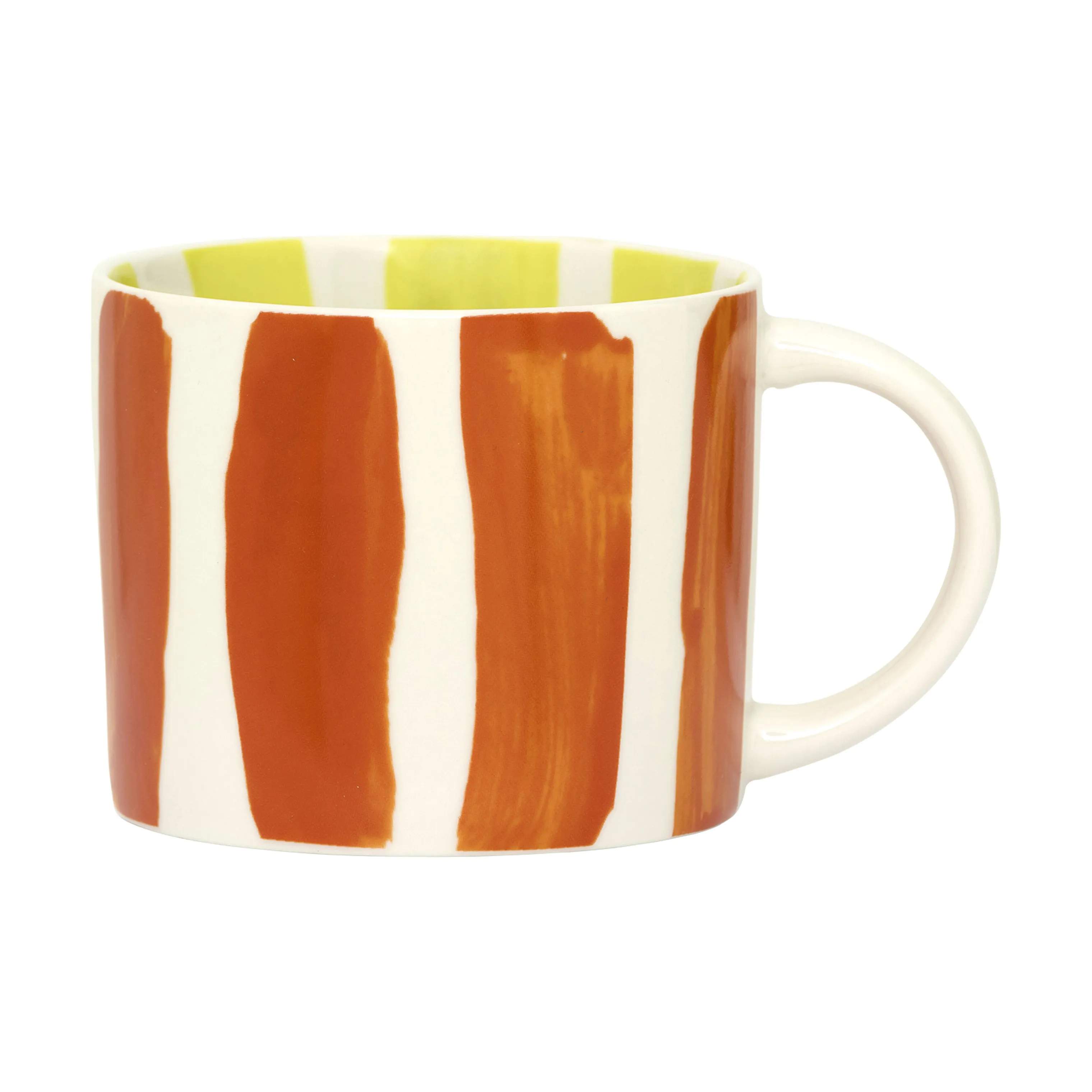 Tazza Kaffekop, orange/striber, large