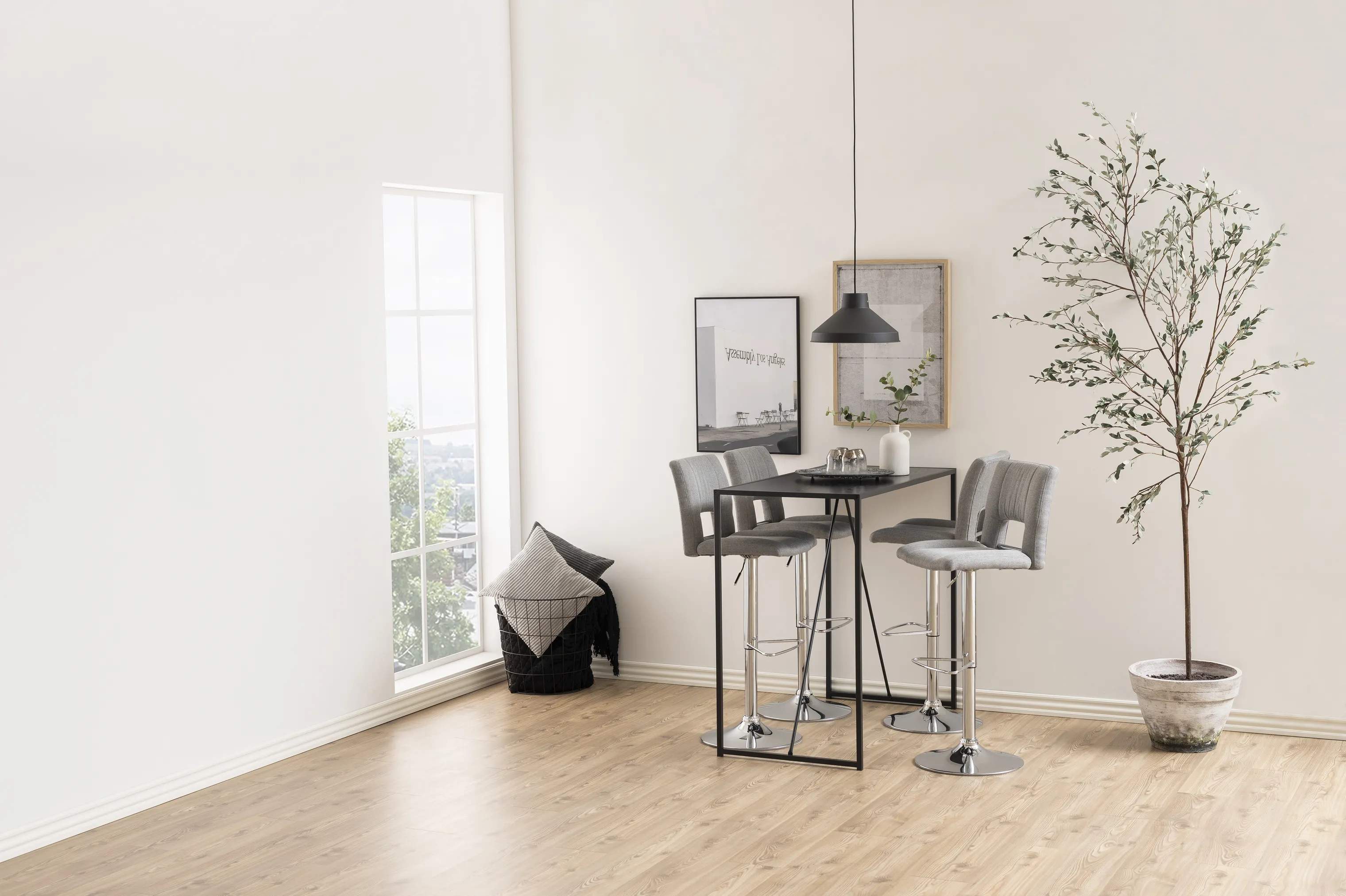 CASA Living Barstole Sylvia Barstol - 2 stk. i Lysegrå, 3