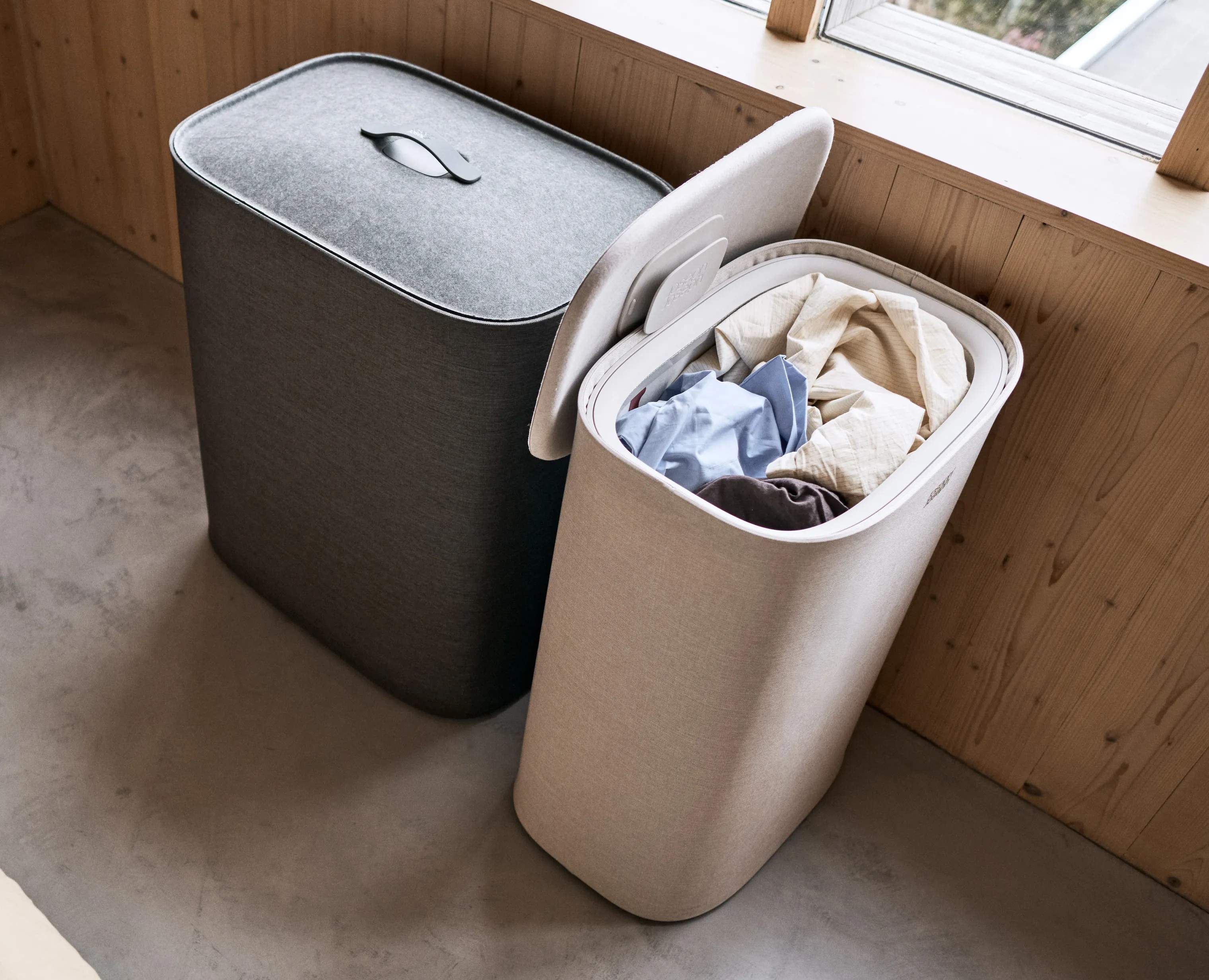 Joseph Joseph Vasketøjskurve Tota Vaskekurv i Forest Grey, 90 L, 7